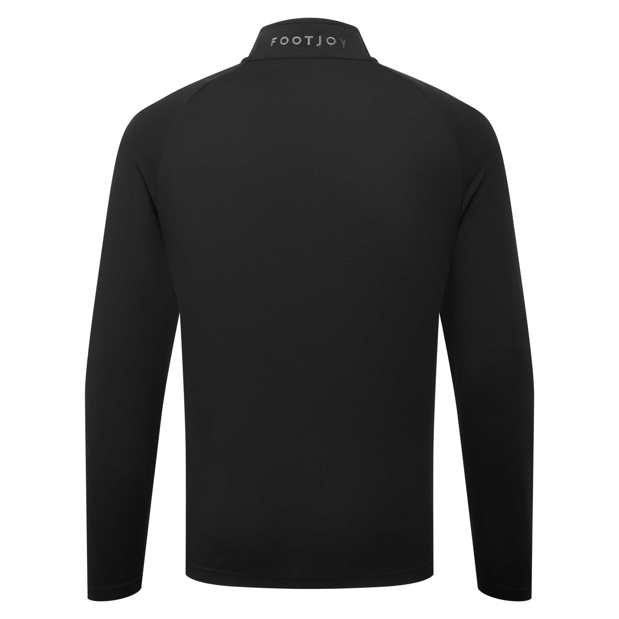 FootJoy Wordmark Chill-Out Quarter-Zip Pullover - Black & Charcoal
