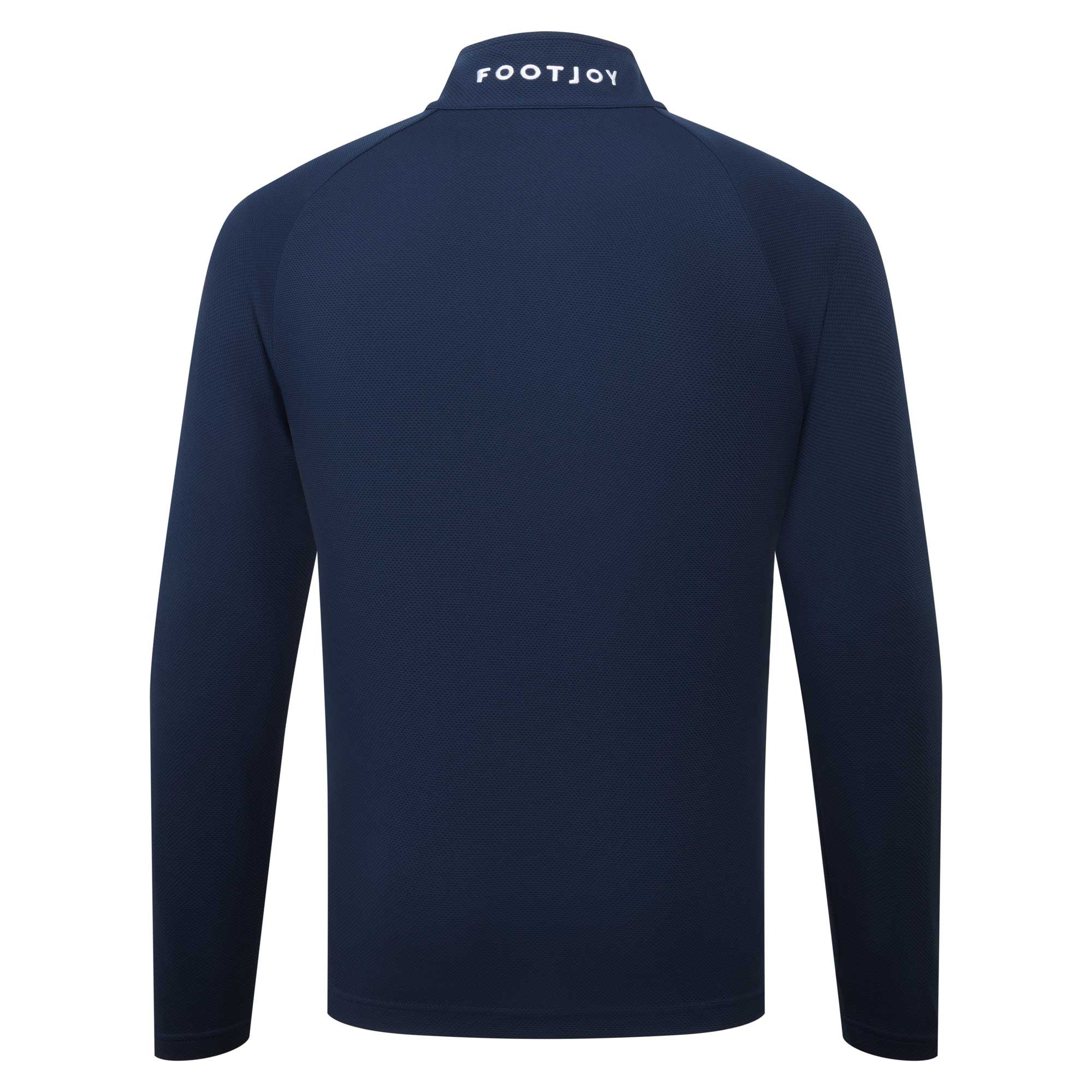 FootJoy Wordmark Chill-Out Quarter-Zip Pullover - Navy & White