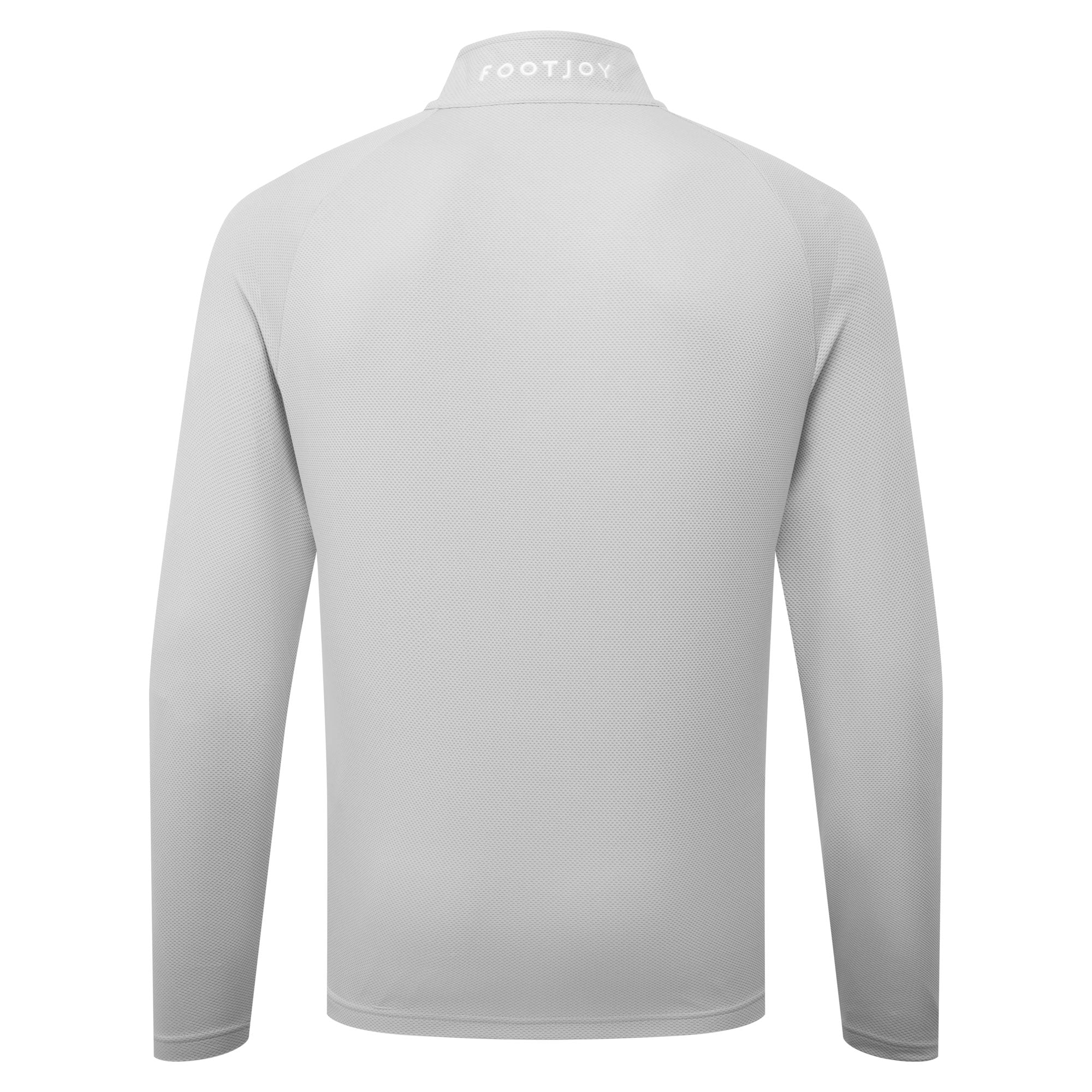 FootJoy Wordmark Chill-Out Quarter-Zip Pullover - Grey & White