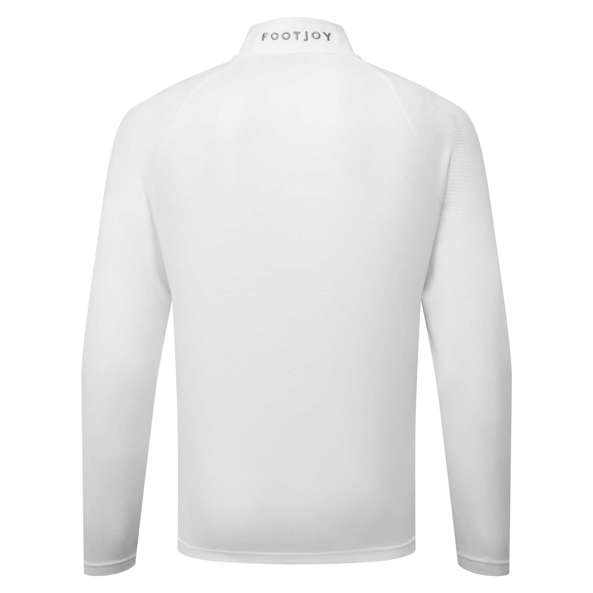 FootJoy Wordmark Chill-Out Quarter-Zip Pullover - White & Grey