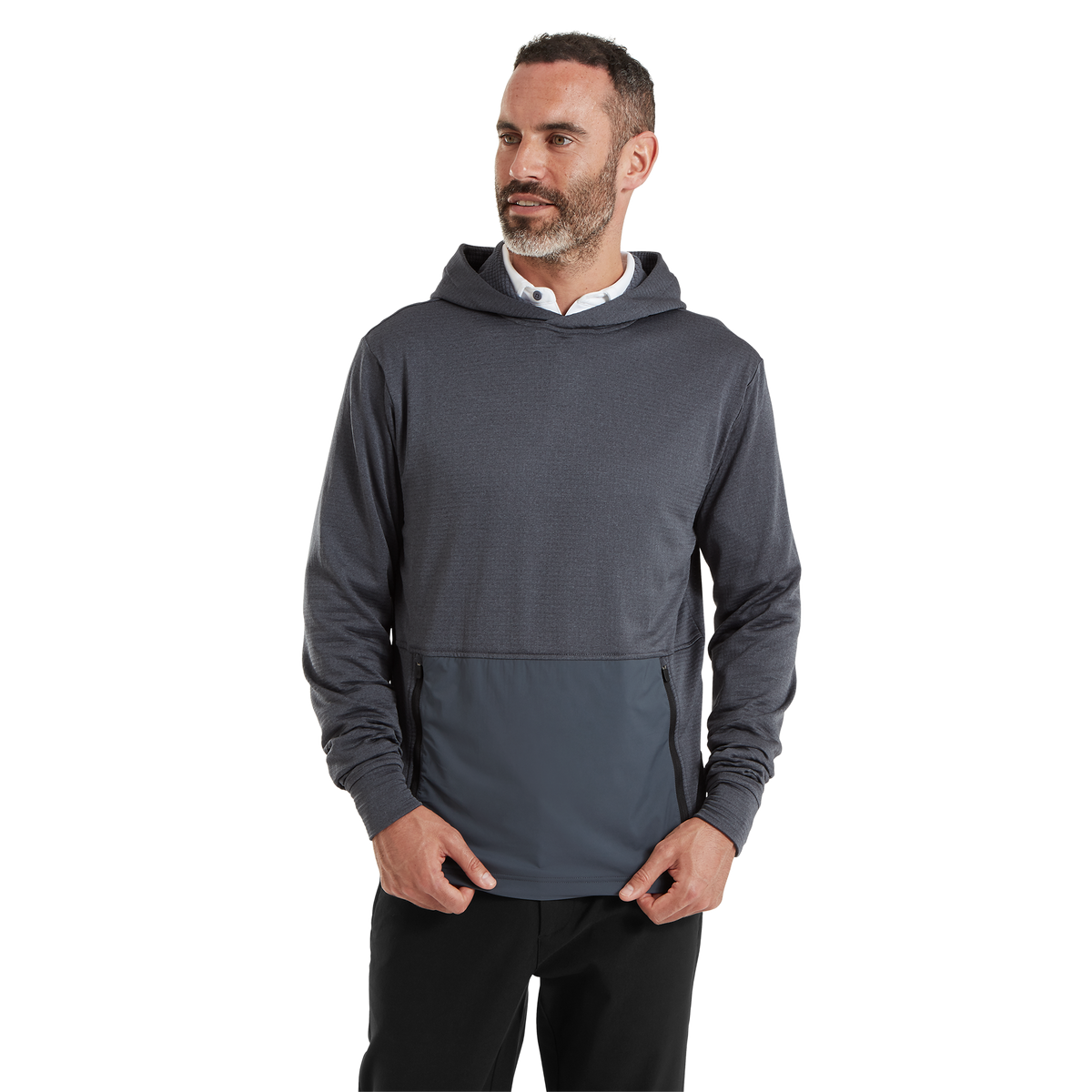 Footjoy Thermoseries Crossover Golf Hoodie - Charcoal