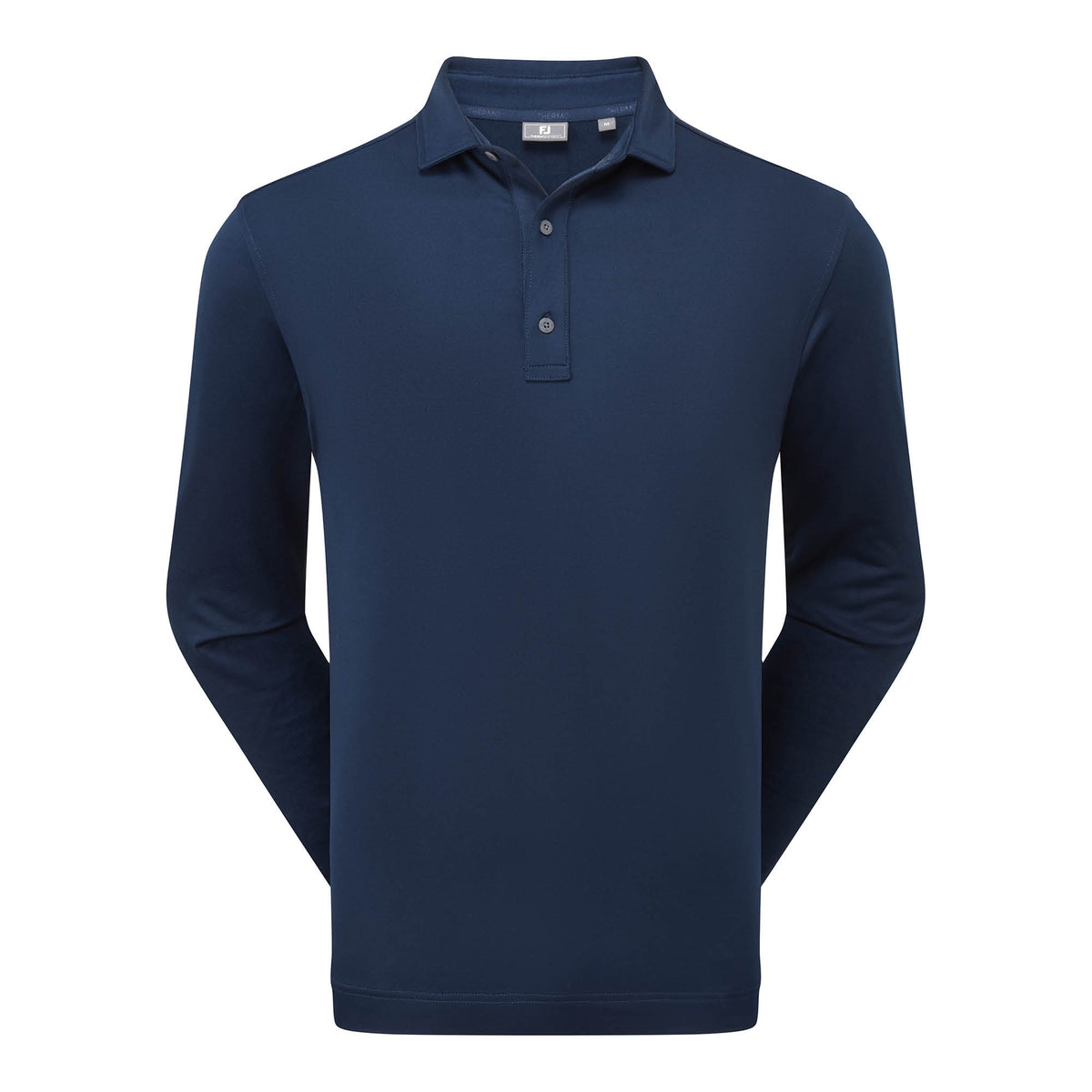 Footjoy Thermoseries Longsleeve Golf Polo Shirt - Navy