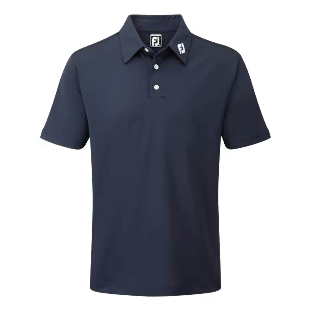 FootJoy Stretch Pique Solid Golf Polo Shirt - Navy