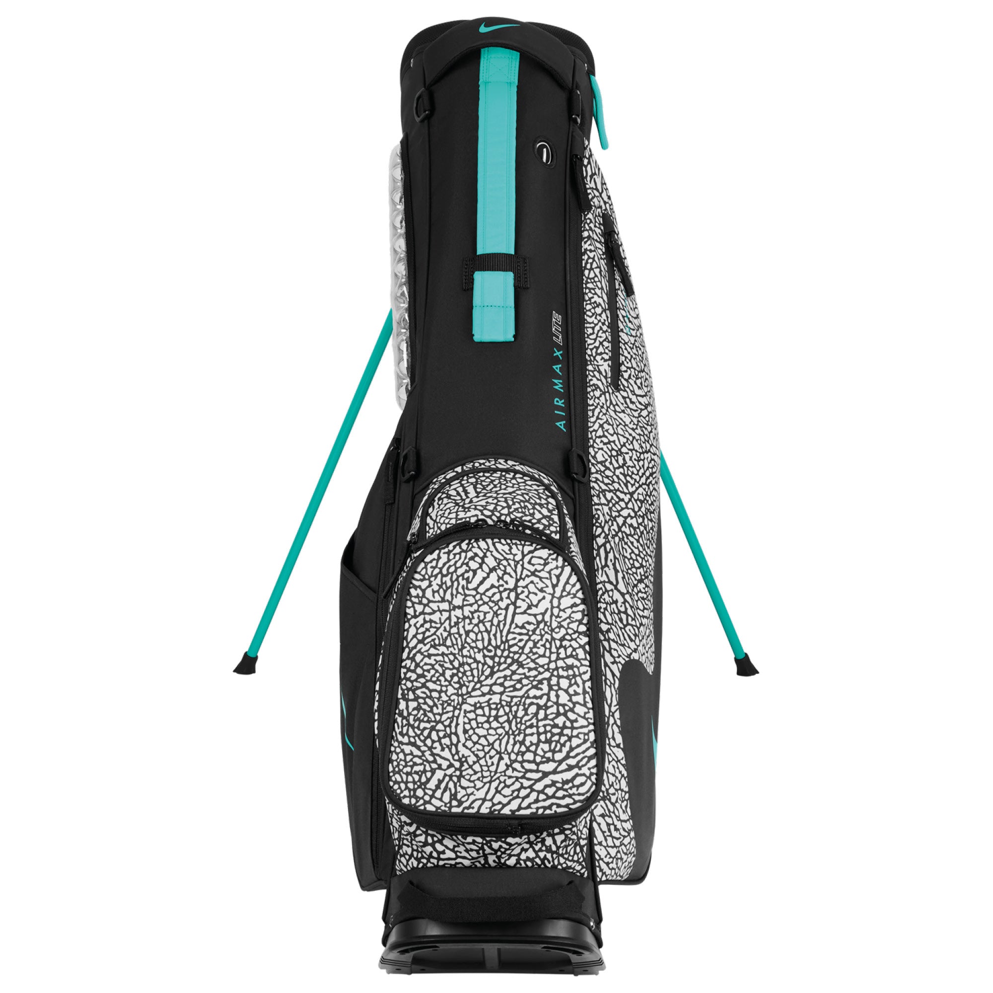 Nike Air Max Lite Golf Stand Bag - Black, Grey & Jade