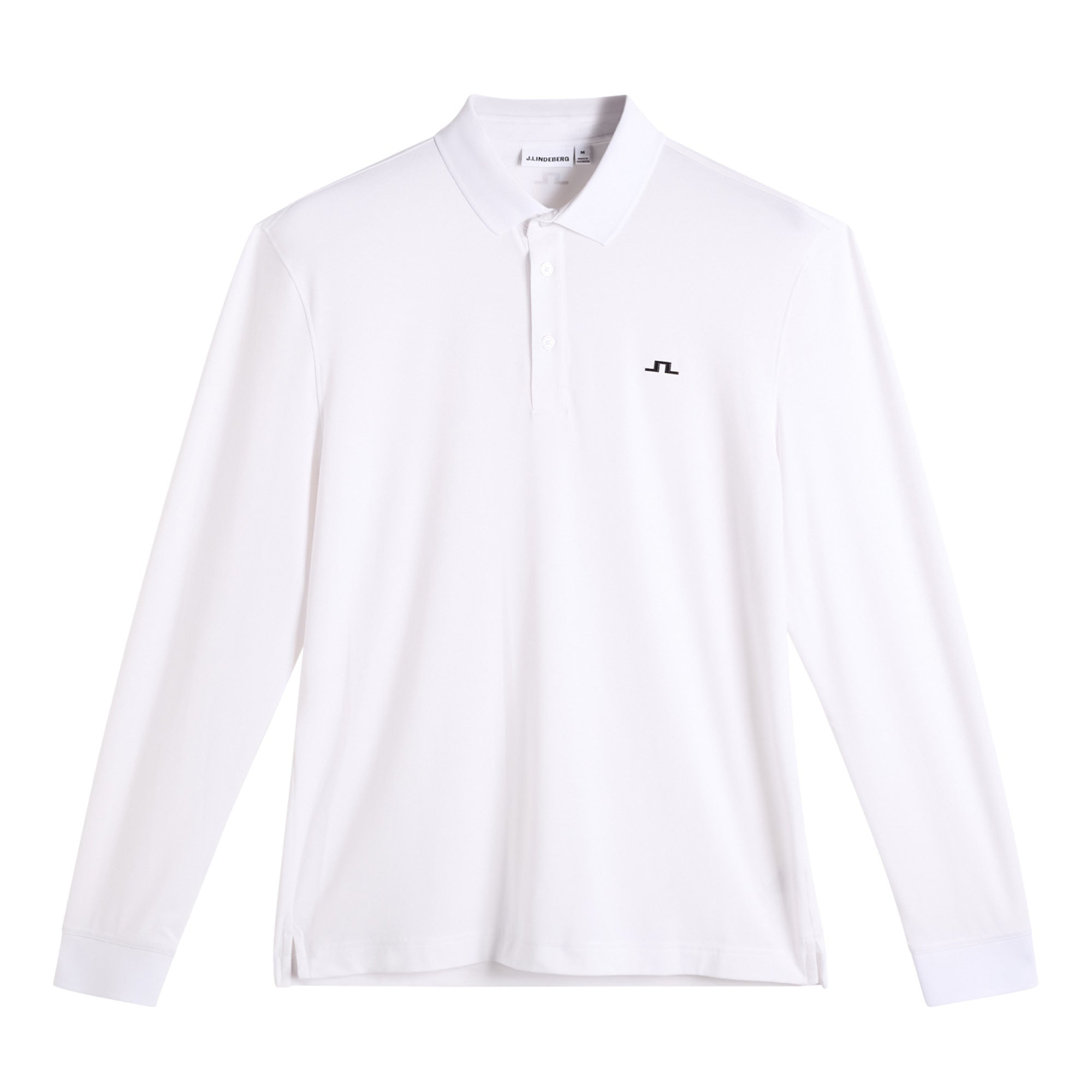 J Lindeberg Florian Long Sleeve Polo Shirt - White
