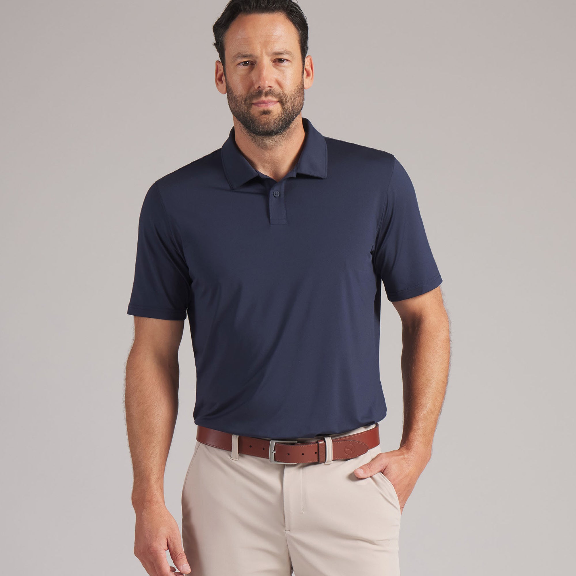 Puma Mattr Brigade 2.0 Golf Polo Shirt - Deep Navy