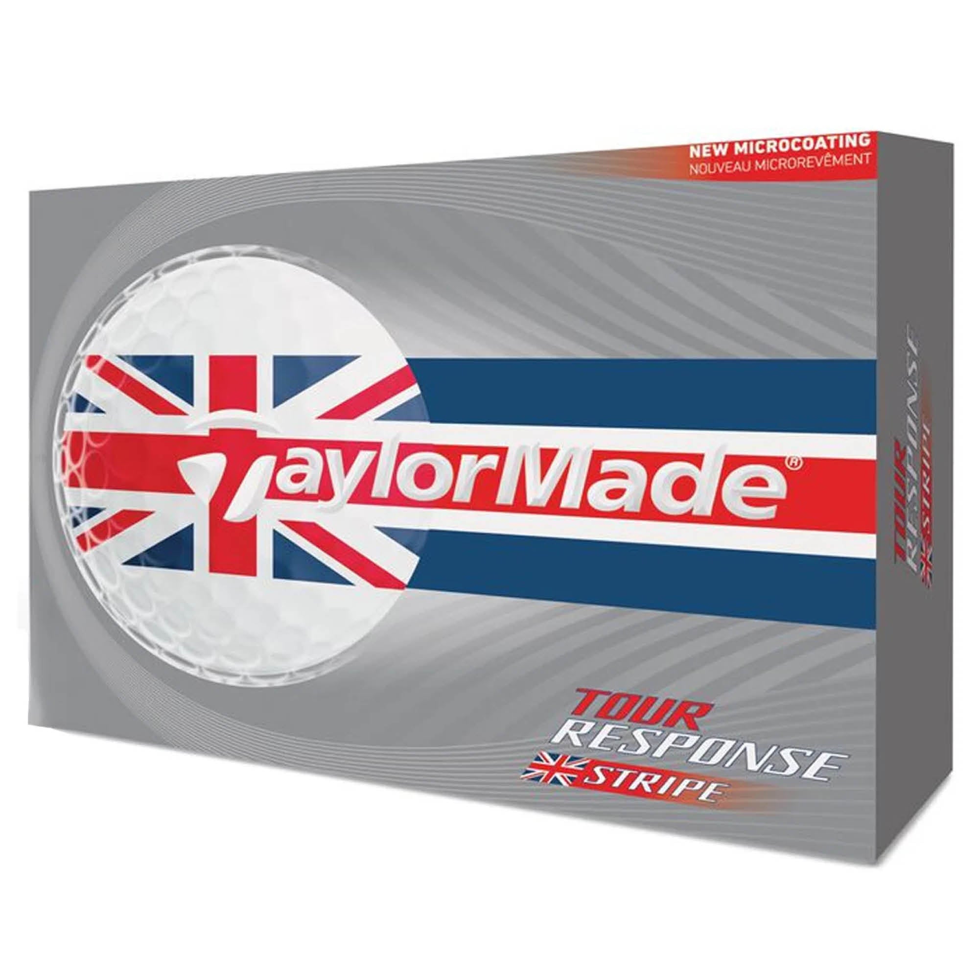 TaylorMade Tour Response Stripe Golf Balls - Union Flag