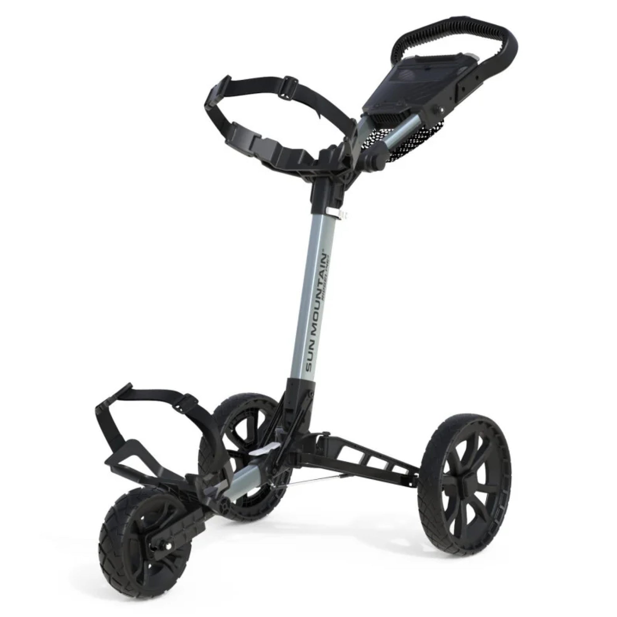 Sun Mountain Ridgeline 3 Golf Push Trolley - Silver