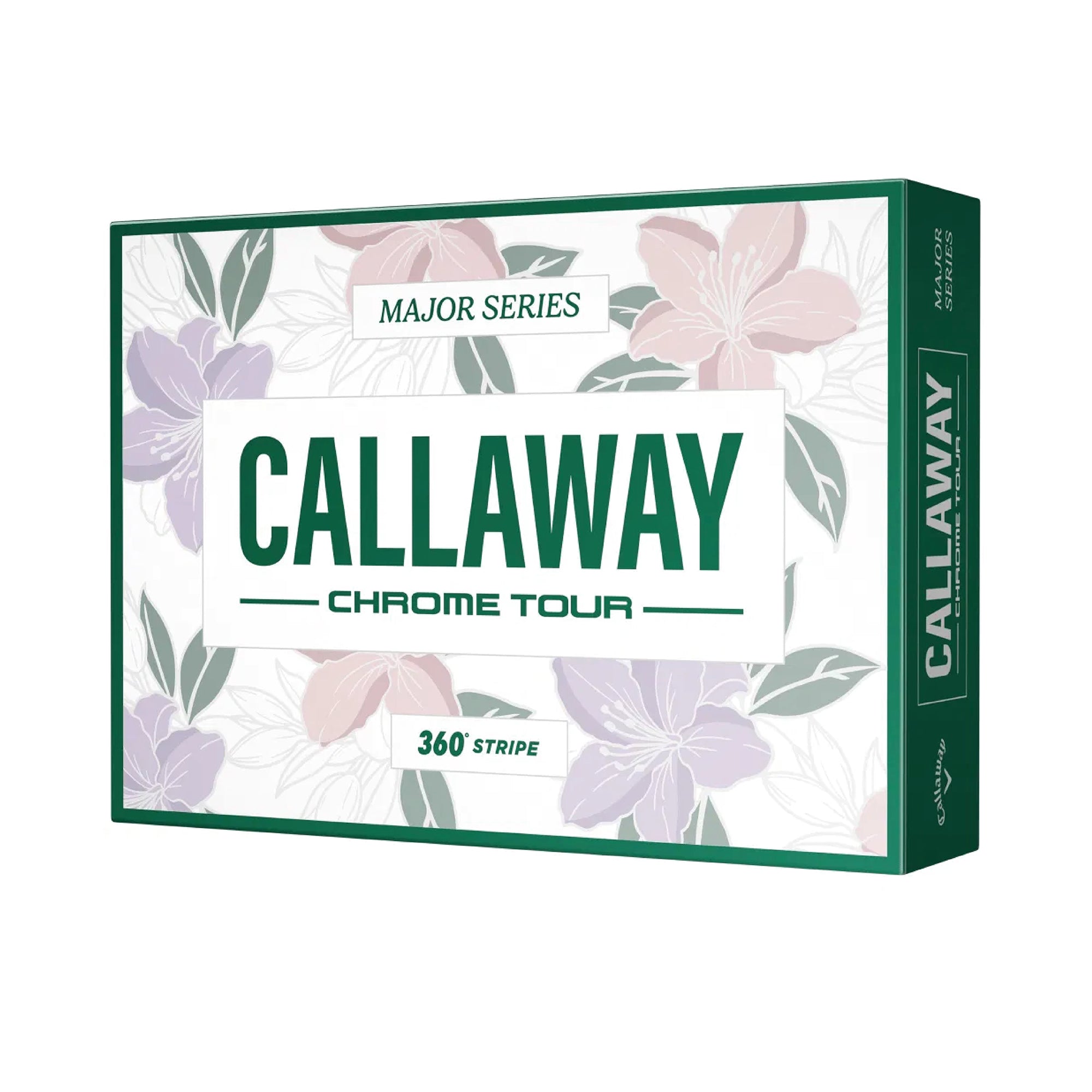 Callaway Chrome Tour 360º Stripe Limited Edition April Major Series Golf Balls - White & Green