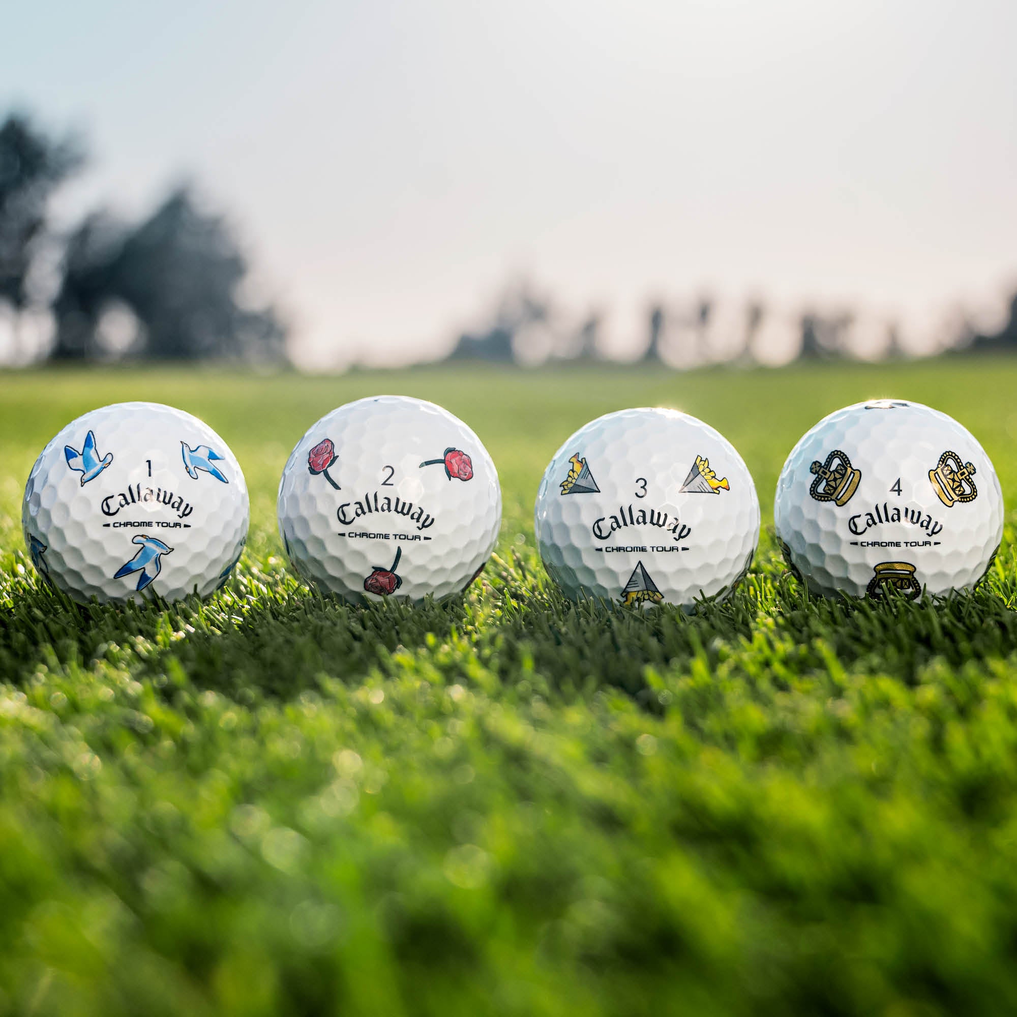 Callaway Chrome Tour Limited Edition July Major Series Golf Balls - White