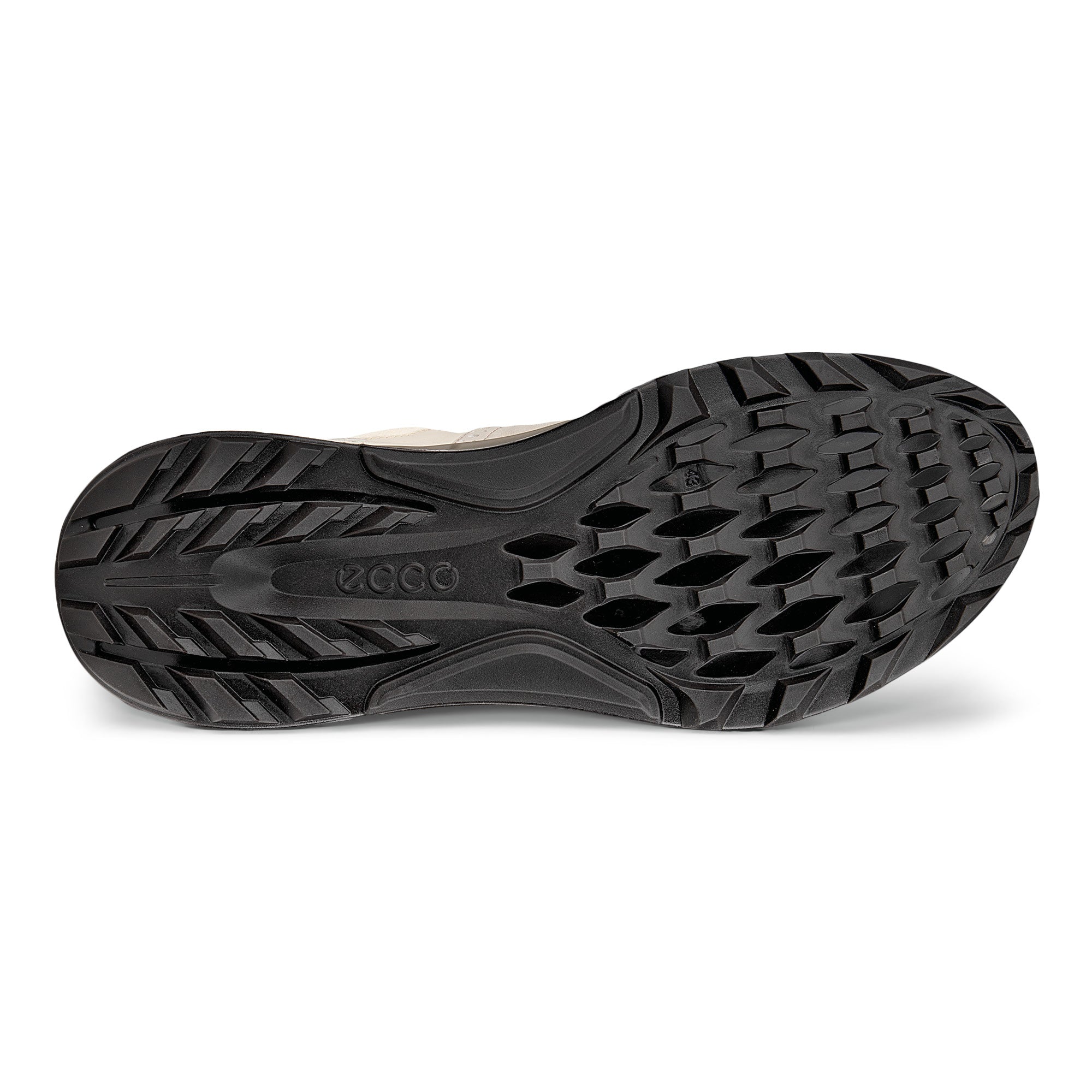 Ecco Biom C4 Lace Gore-Tex Spikeless Golf Shoes - Pure Cashmere, Limestone & Dark Clay