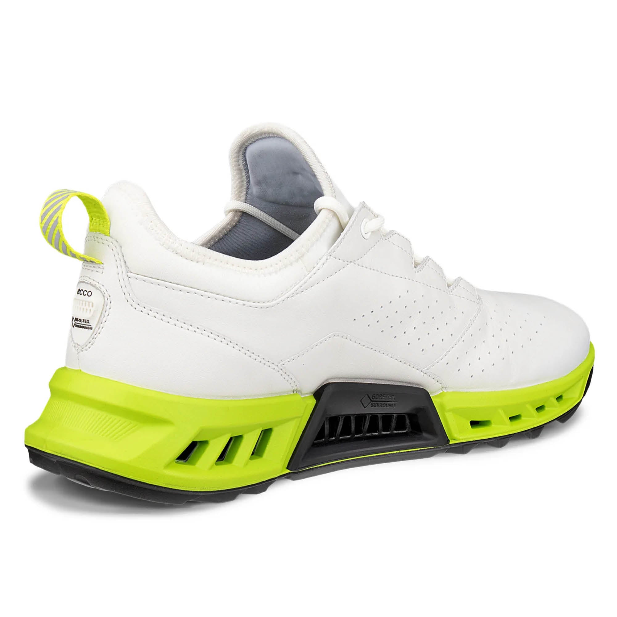 Ecco Biom C4 Golf Shoes - White & Lime Punch