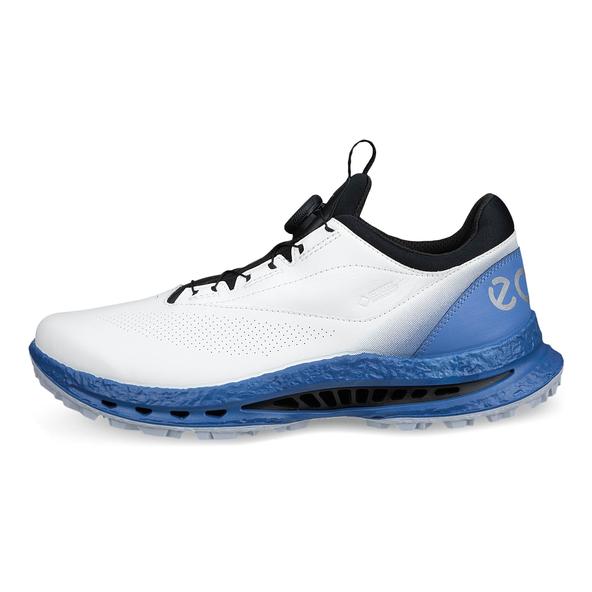 Ecco Biom C5 BOA Gore-Tex Golf Shoes - White & Federal Blue