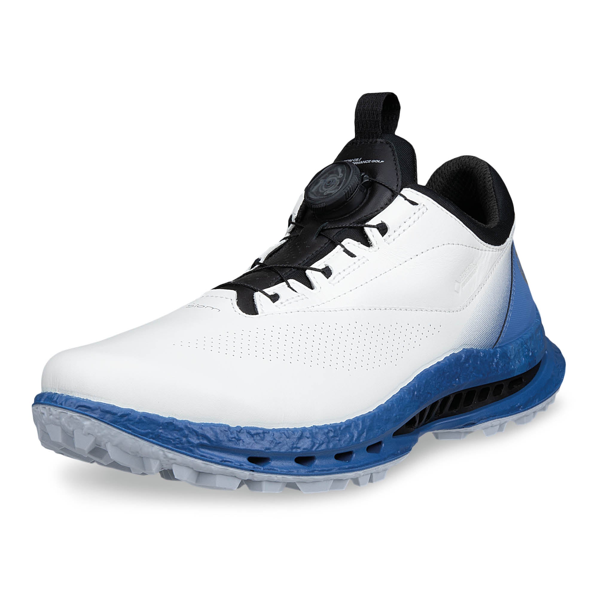 Ecco Biom C5 BOA Gore-Tex Golf Shoes - White & Federal Blue