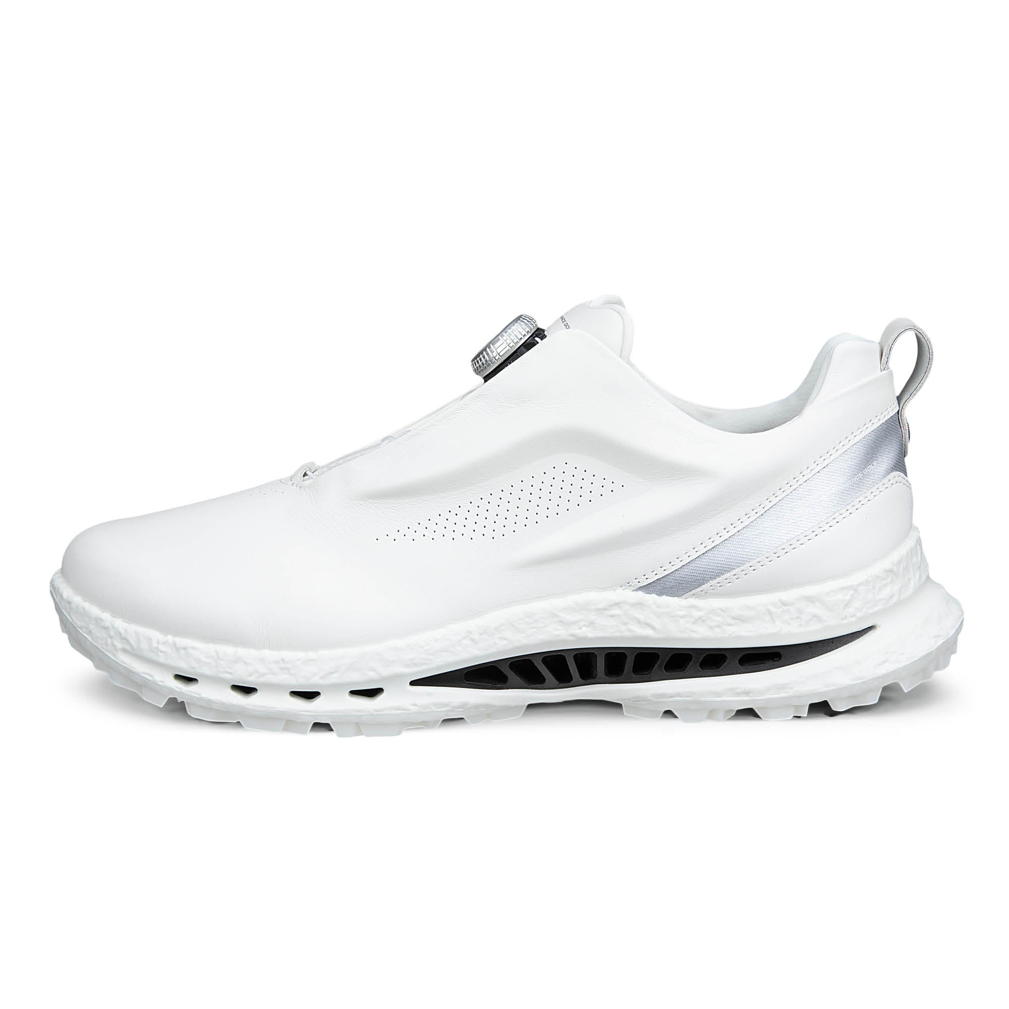 Ecco Biom C5 Premium BOA Gore-Tex Golf Shoes - White & Buffed Silver