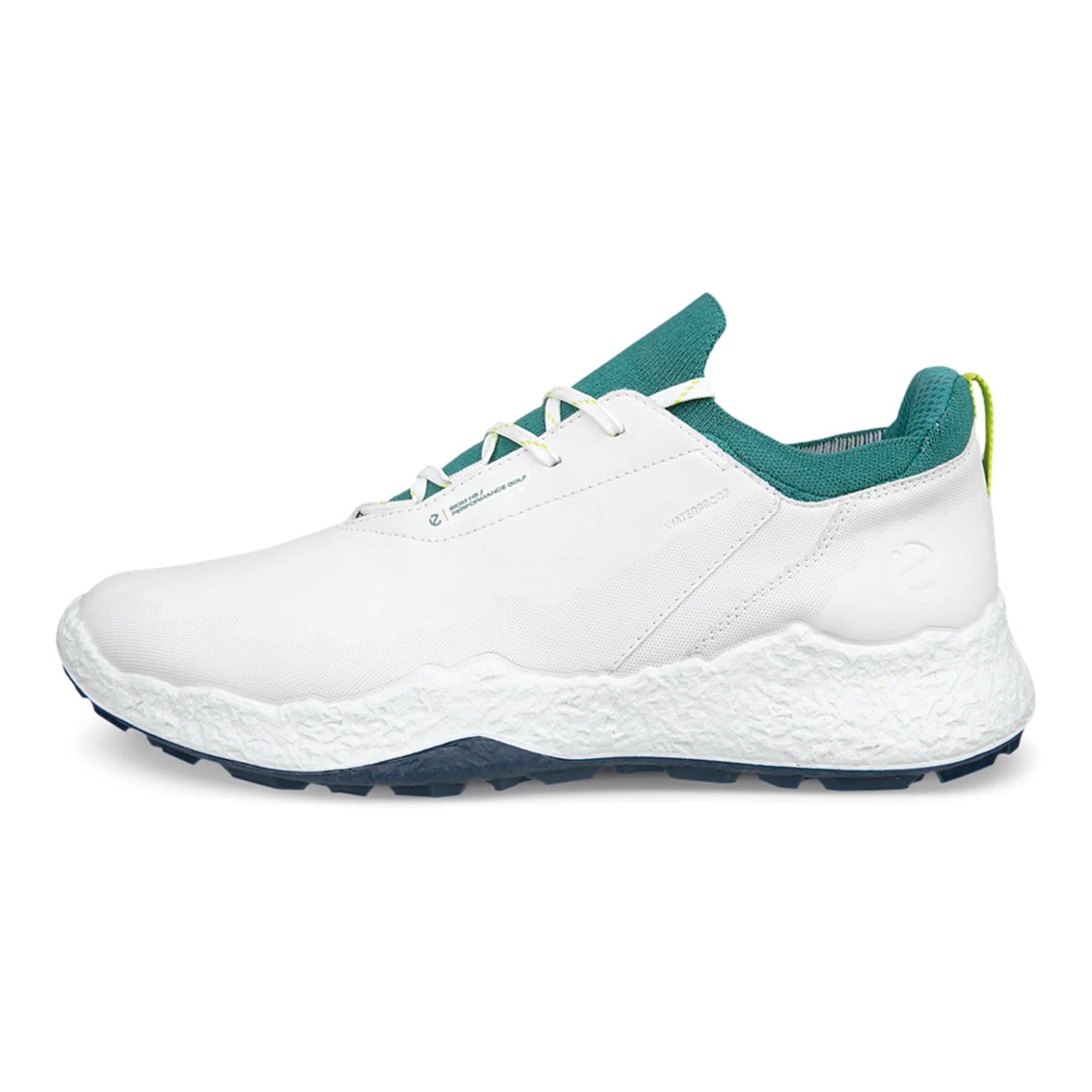 Ecco Golf Biom H5 Lace Golf Shoes - White & Bay Green