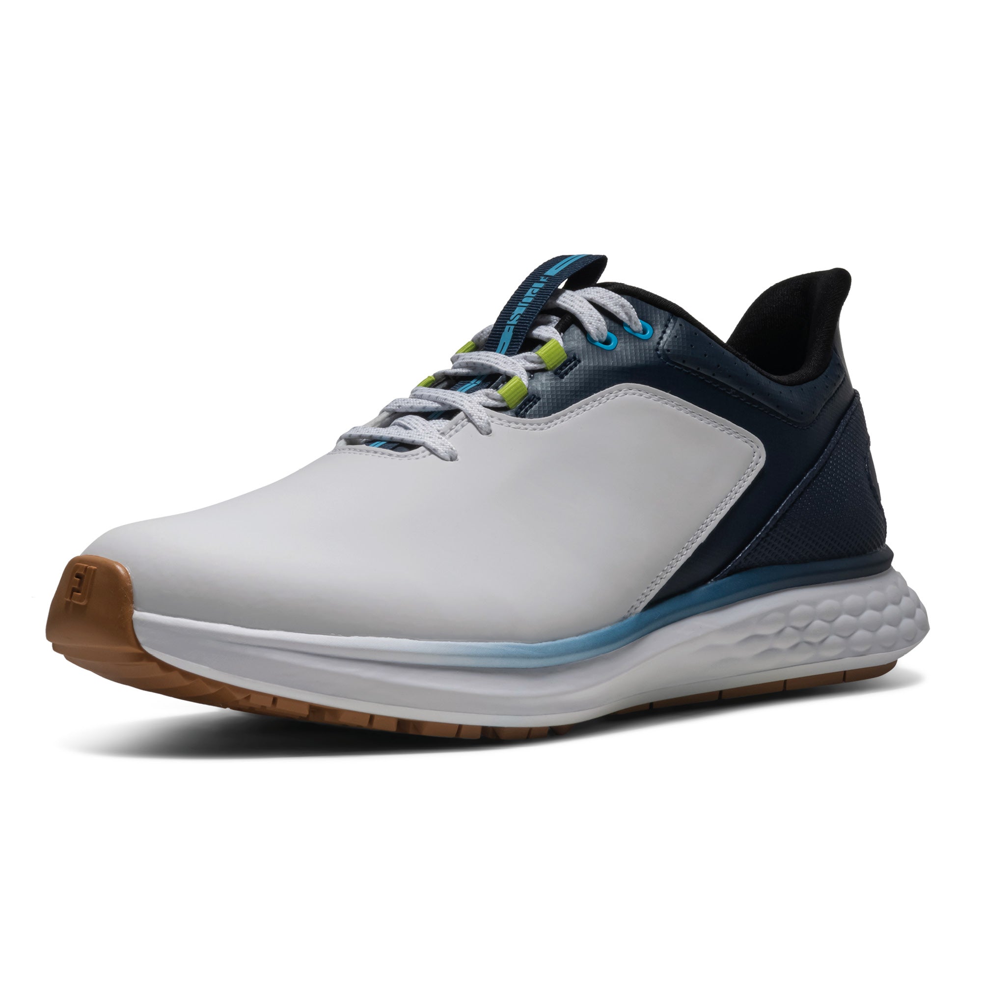 FootJoy Pulse Golf Shoes - White, Gum & Navy