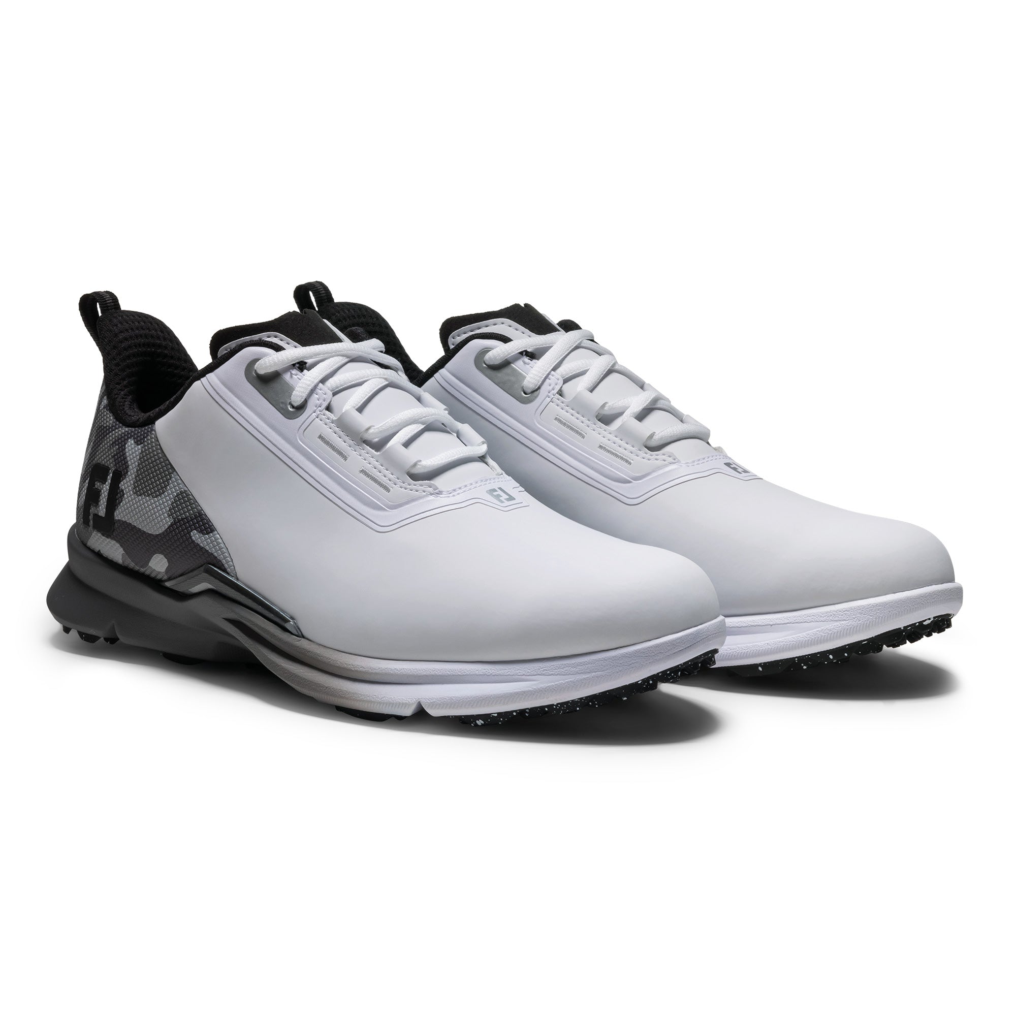 FootJoy Fuel Spikeless Golf Shoes - White, Grey & Black