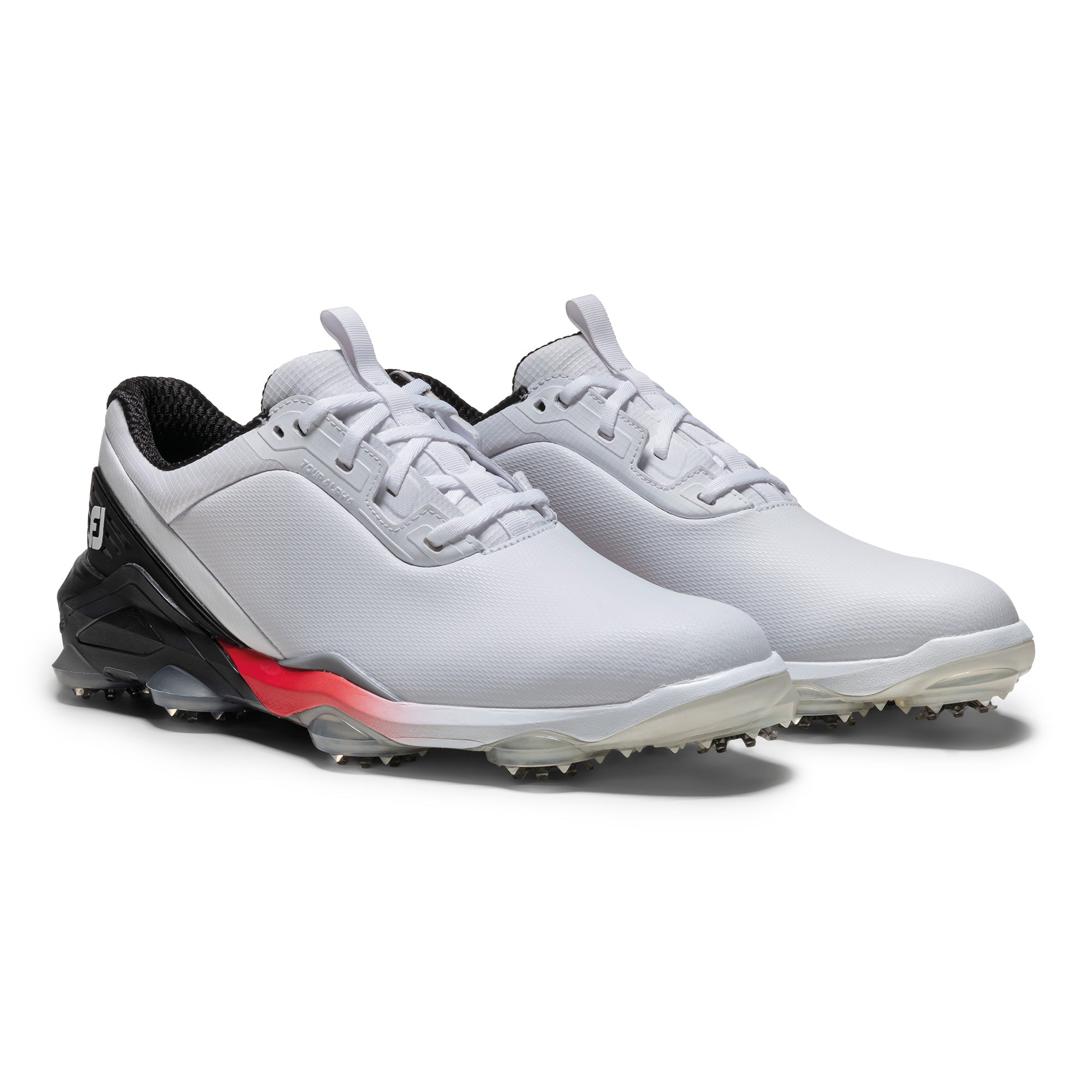 FootJoy Tour Alpha Golf Shoes - White, Black & Red