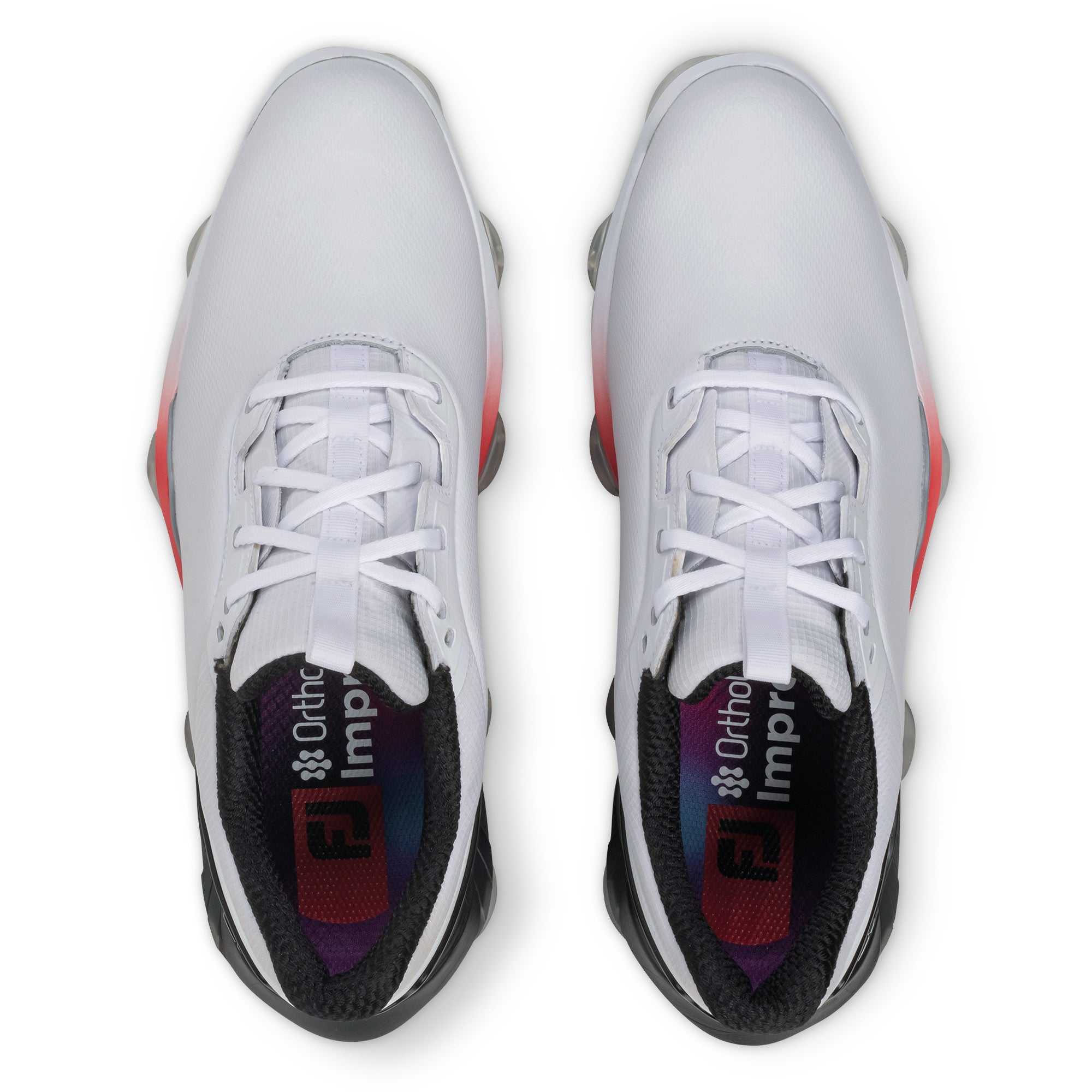 FootJoy Tour Alpha Golf Shoes - White, Black & Red
