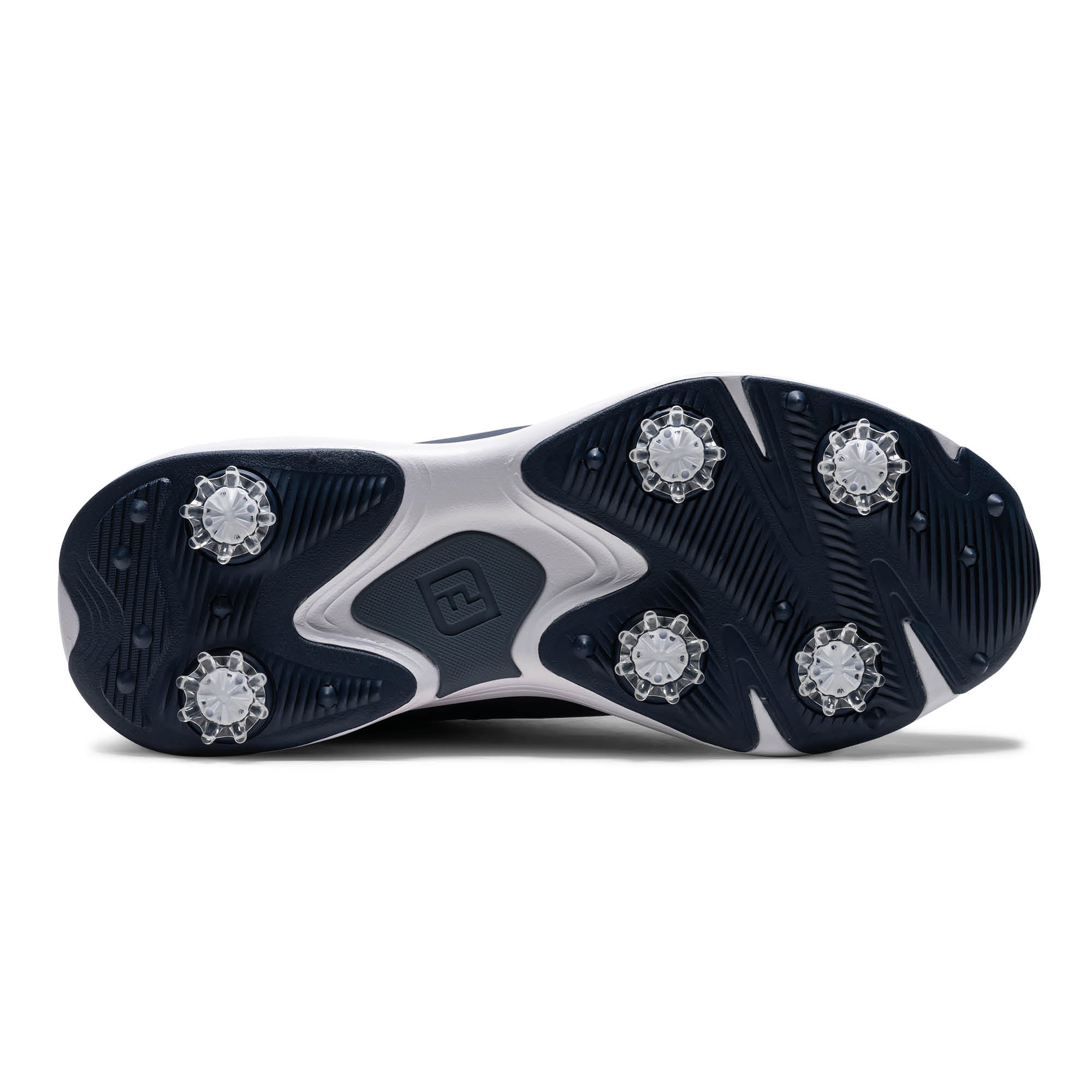 FootJoy Qualifier Spiked Golf Shoes - Navy & Blue