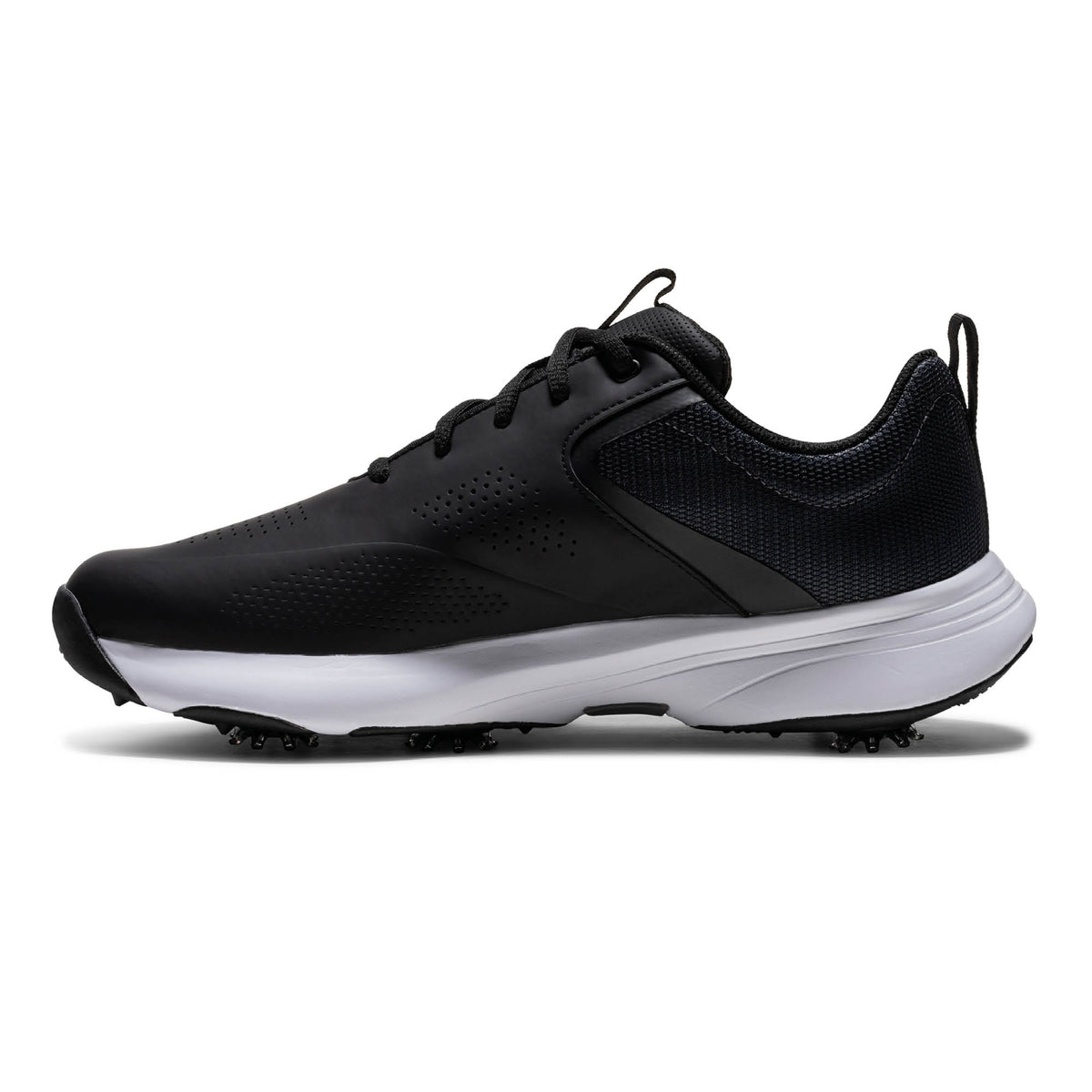 FootJoy Qualifier Spiked Golf Shoes - Black & Grey
