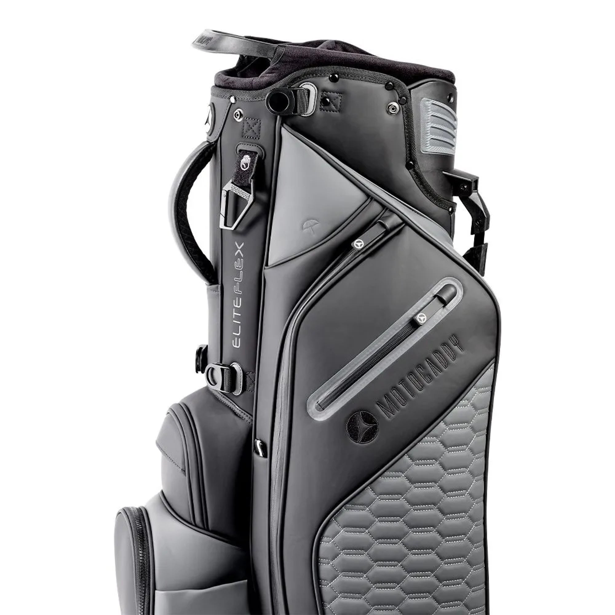 Motocaddy EliteFlex Golf Stand Bag - Charcoal & Black