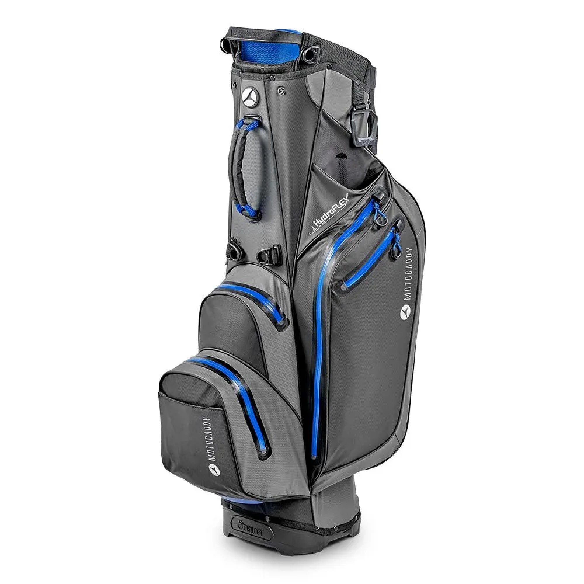 Motocaddy Hydroflex Golf Stand Bag - Charcoal & Blue