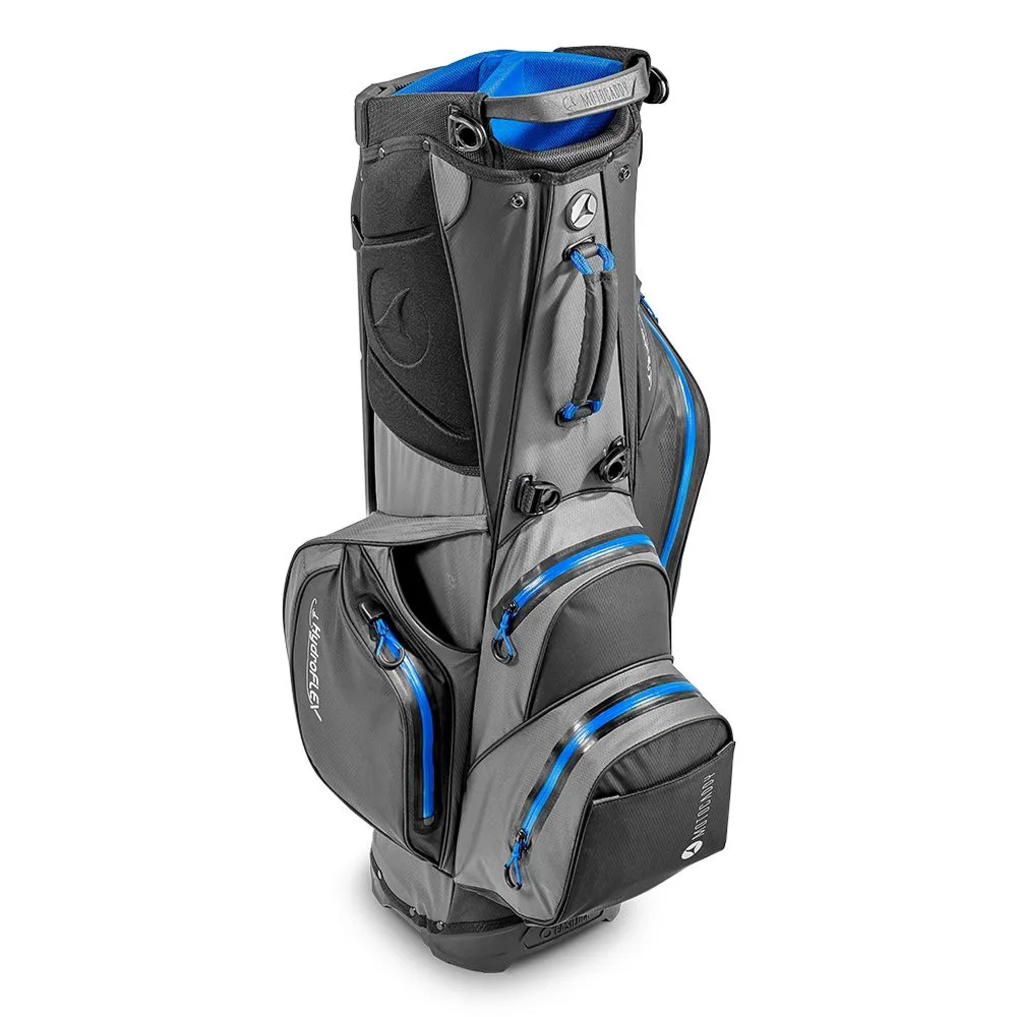 Motocaddy Hydroflex Golf Stand Bag - Charcoal & Blue