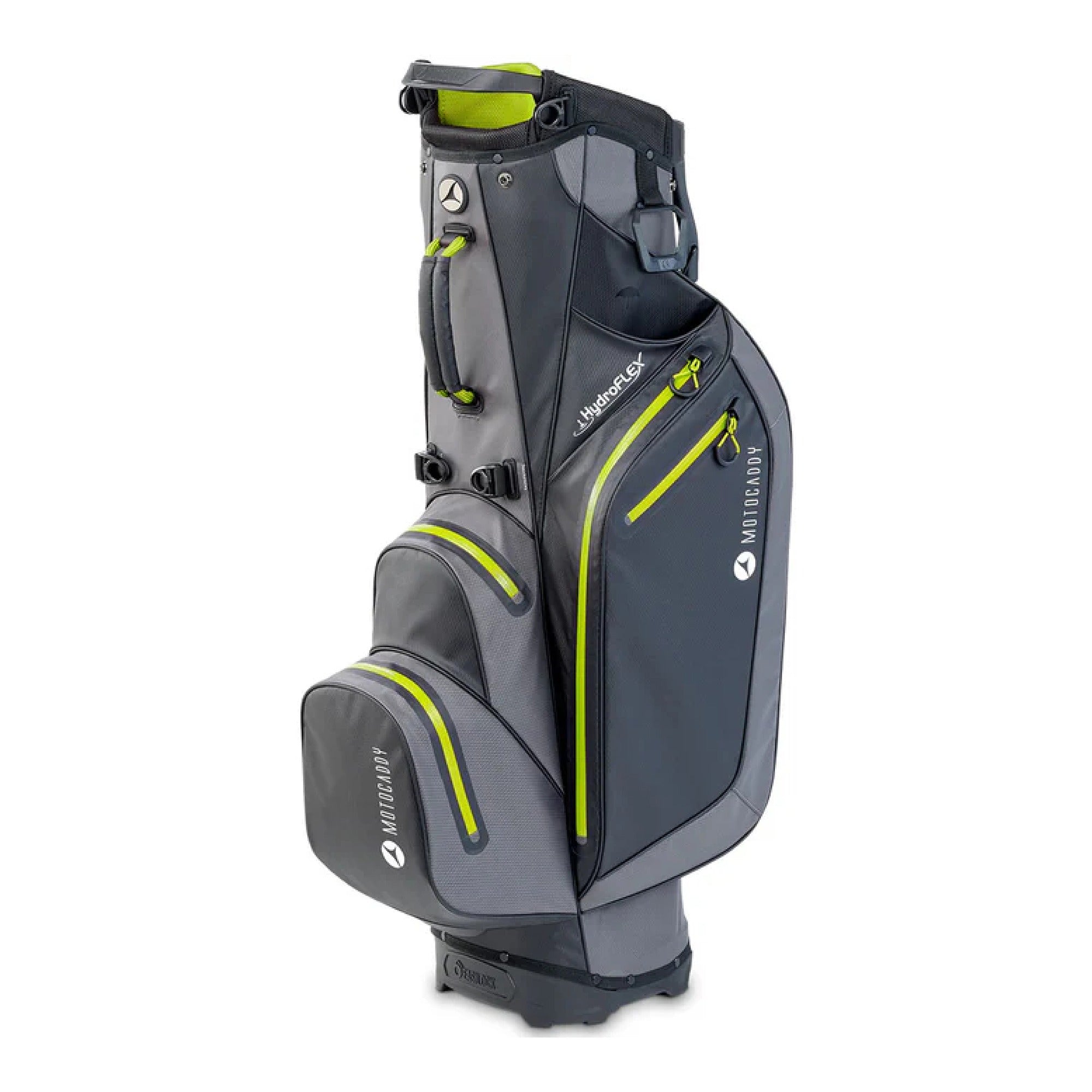 Motocaddy Hydroflex Golf Stand Bag - Charcoal & Lime