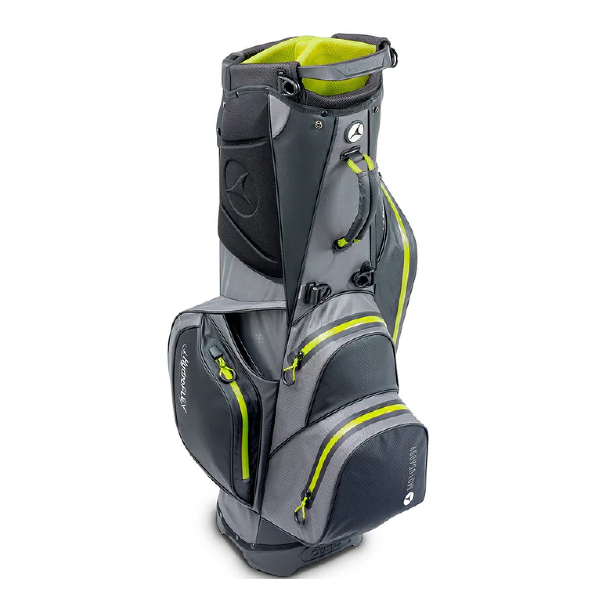 Motocaddy Hydroflex Golf Stand Bag - Charcoal & Lime