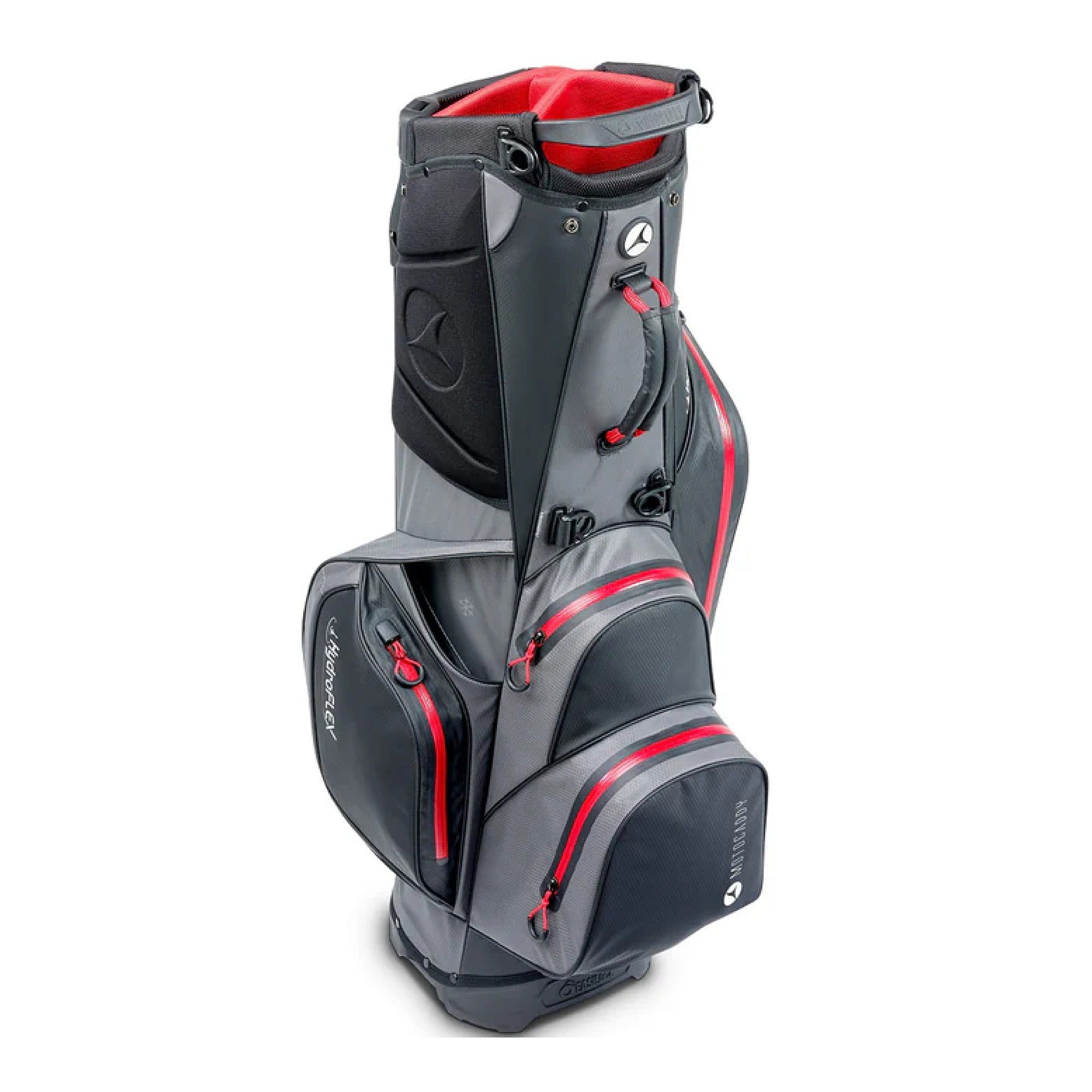 Motocaddy Hydroflex Golf Stand Bag - Charcoal & Red