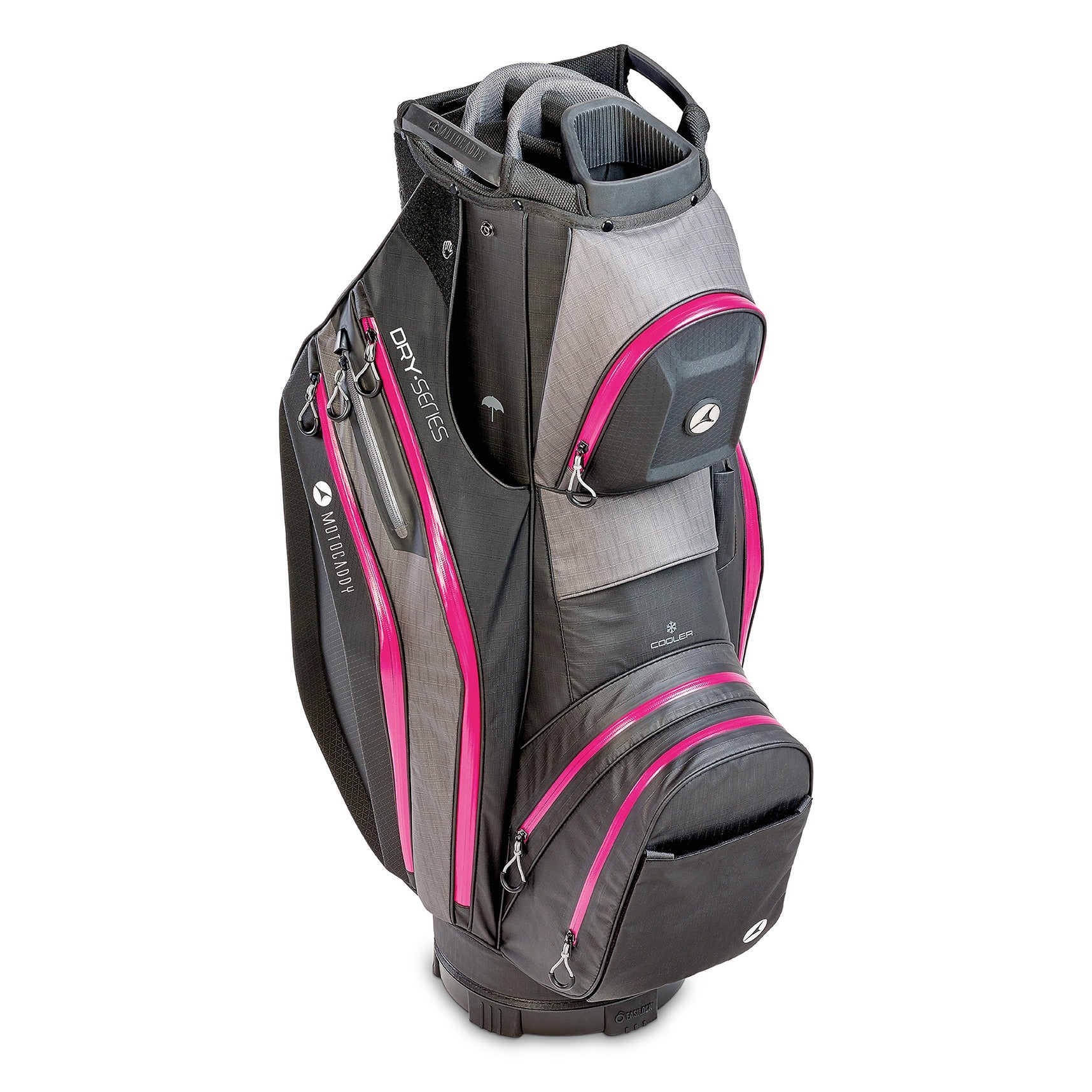Motocaddy Dry Series Golf Cart Bag - Black & Fuchsia