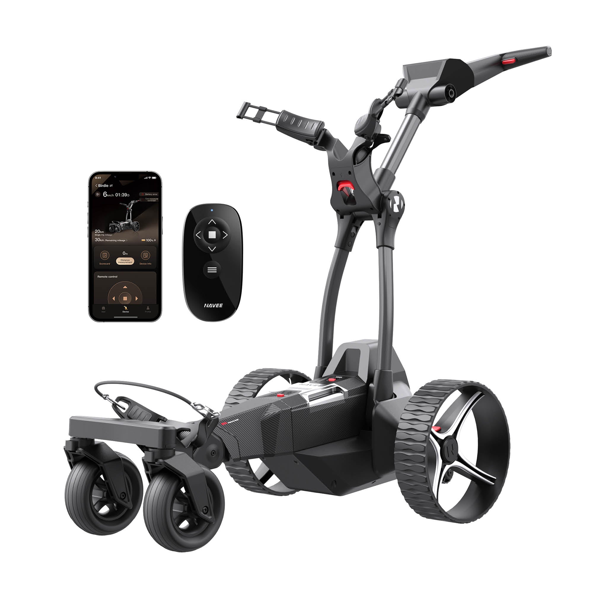 Navee Birdie 3 Remote Electric Golf Trolley - 36 Hole battery