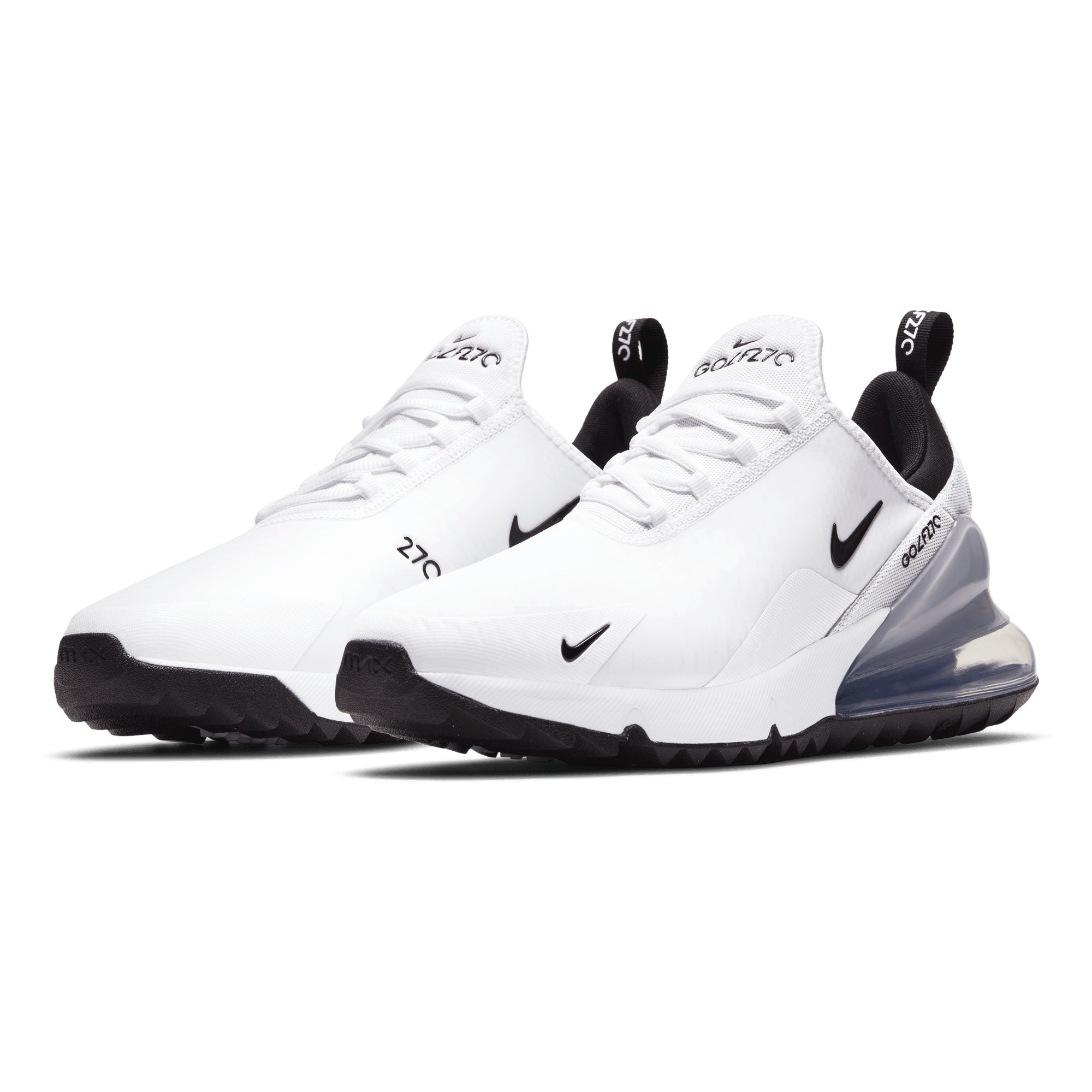 Nike Air Max 270 G Golf Shoe - White, Pure Platinum & Black