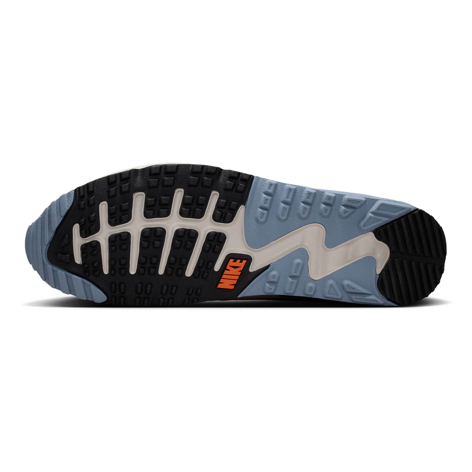 Nike Air Max 90 G Golf Shoes - Moon Particle & Safety Orange