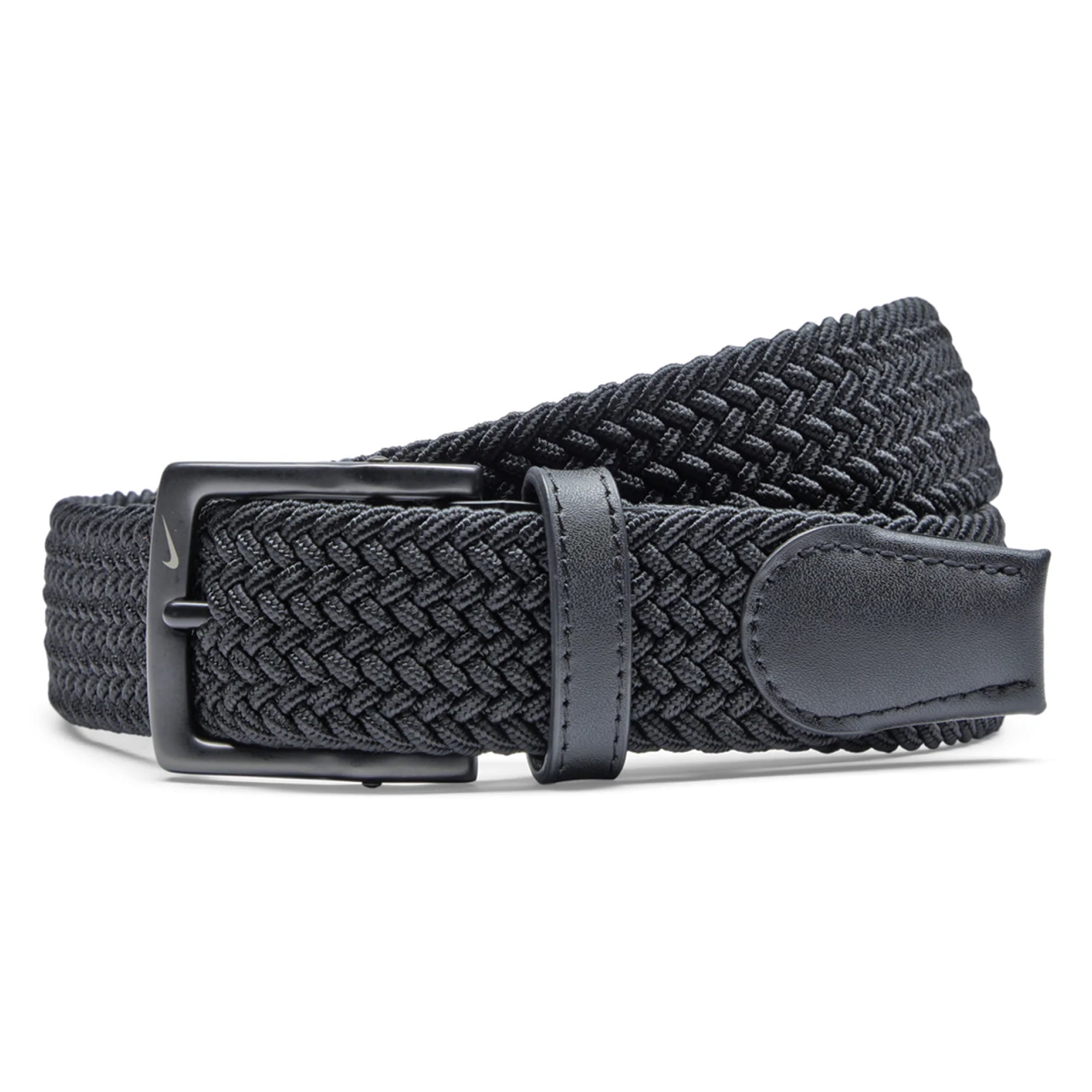 Nike Tour Stretch Woven Golf Belt - Black