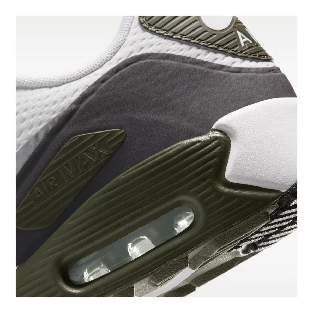 Nike Air Max 90 G Golf Shoes - White & Metallic Silver