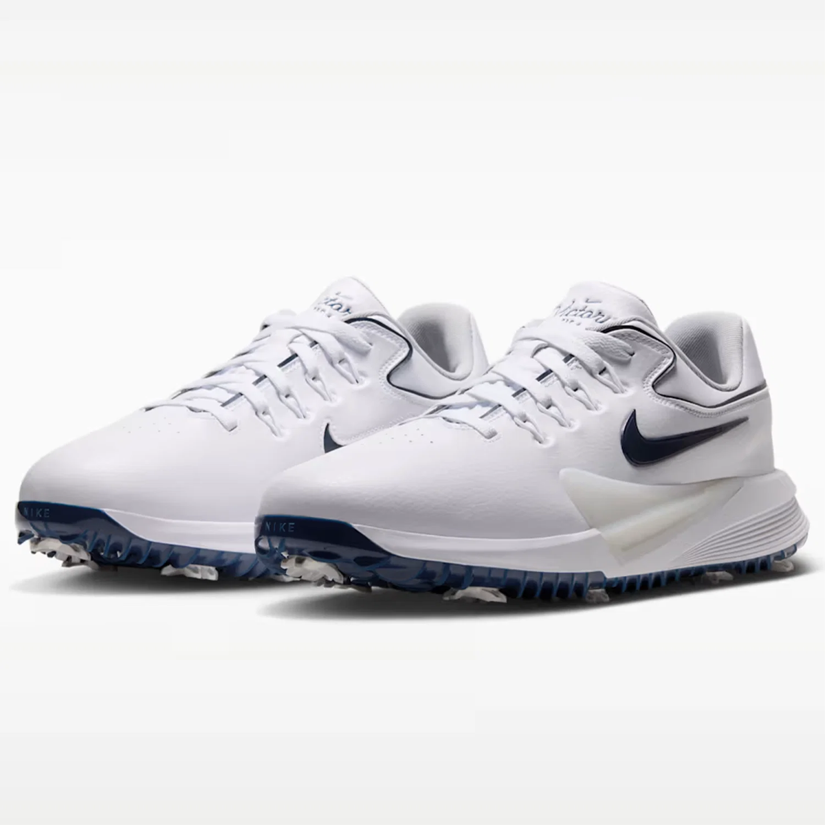 Nike Victory Pro 4 Golf Shoes - White & Midnight Navy