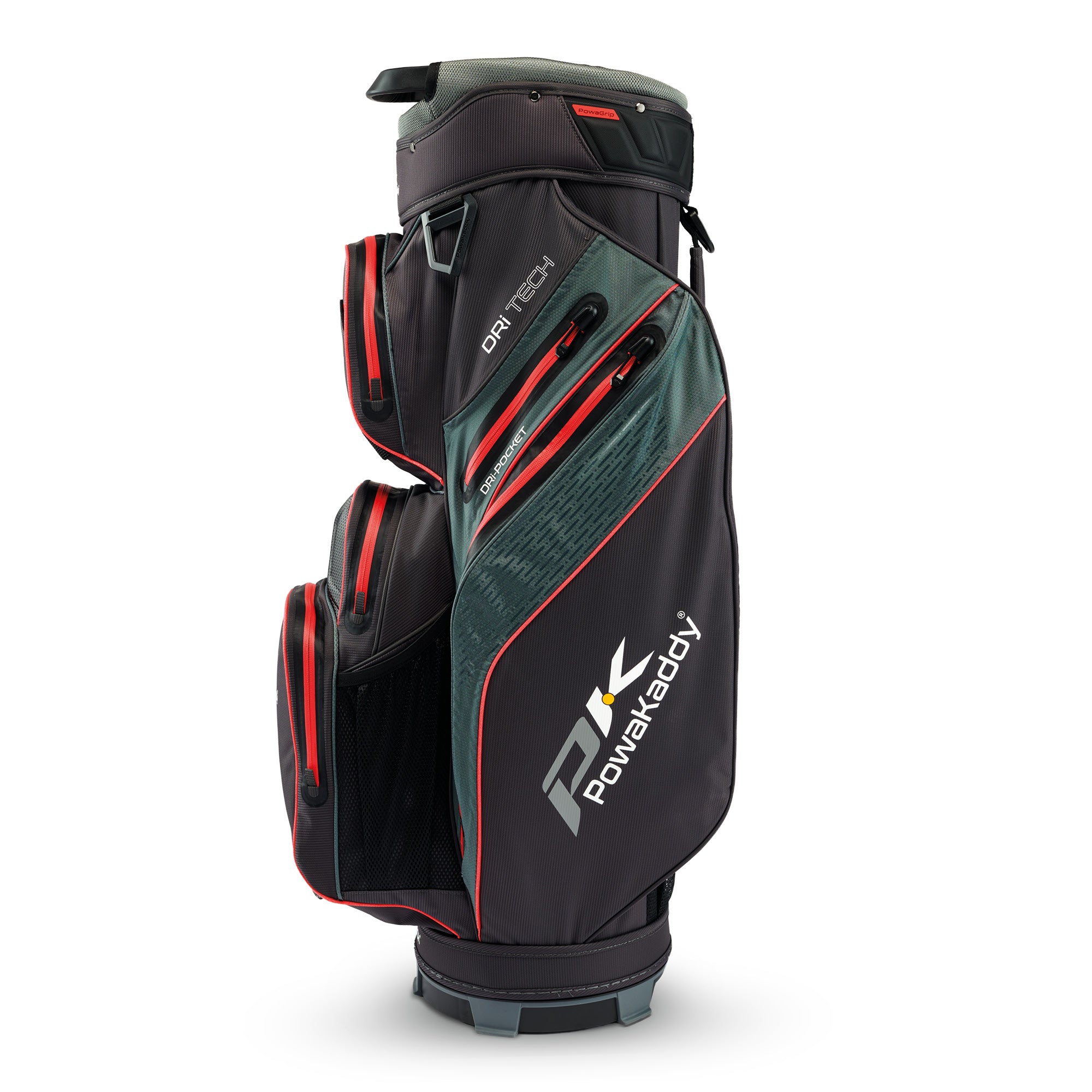 Powakaddy Dri-Tech Golf Cart Bag - Black & Red