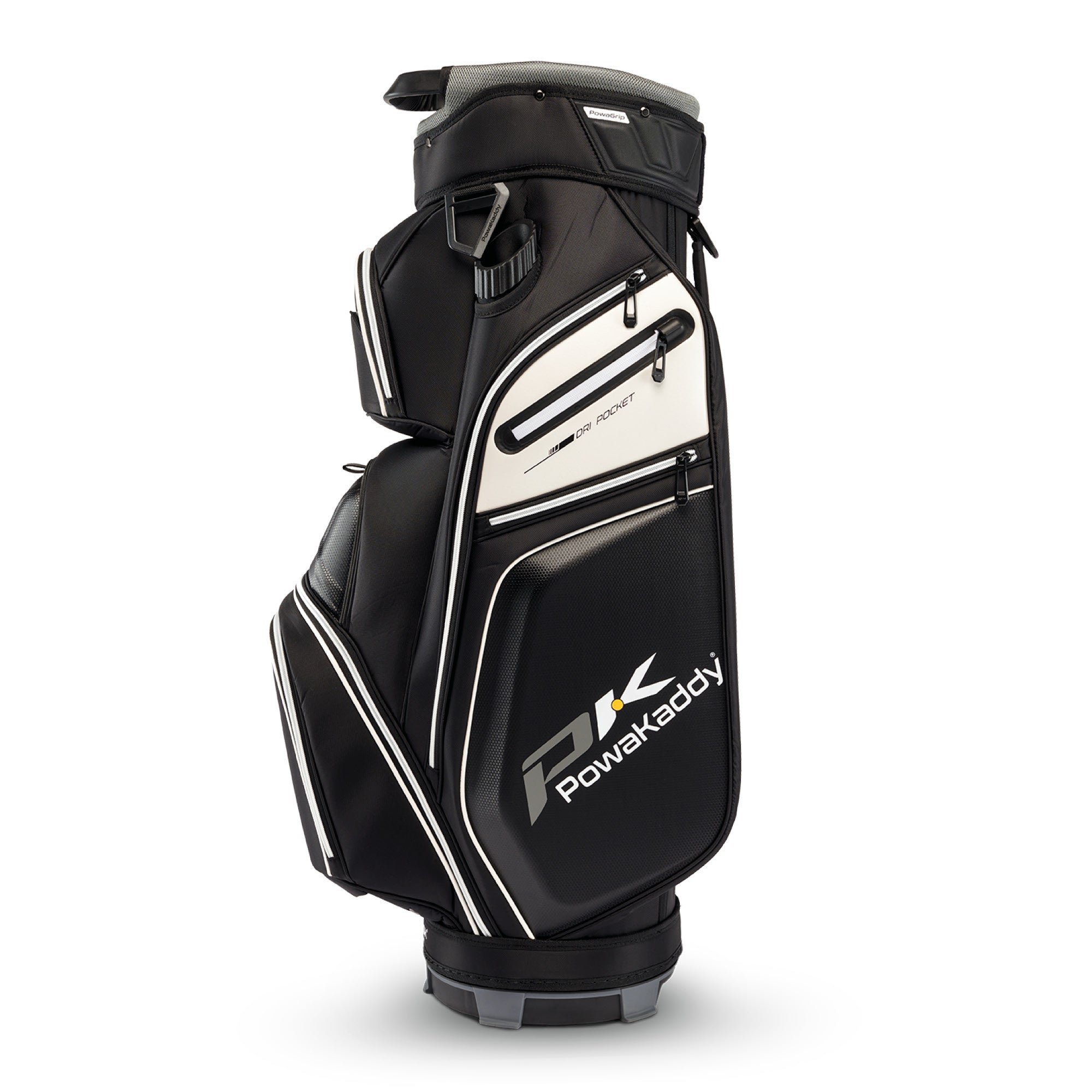 Powakaddy Edge Golf Cart Bag - Gunmetal & White
