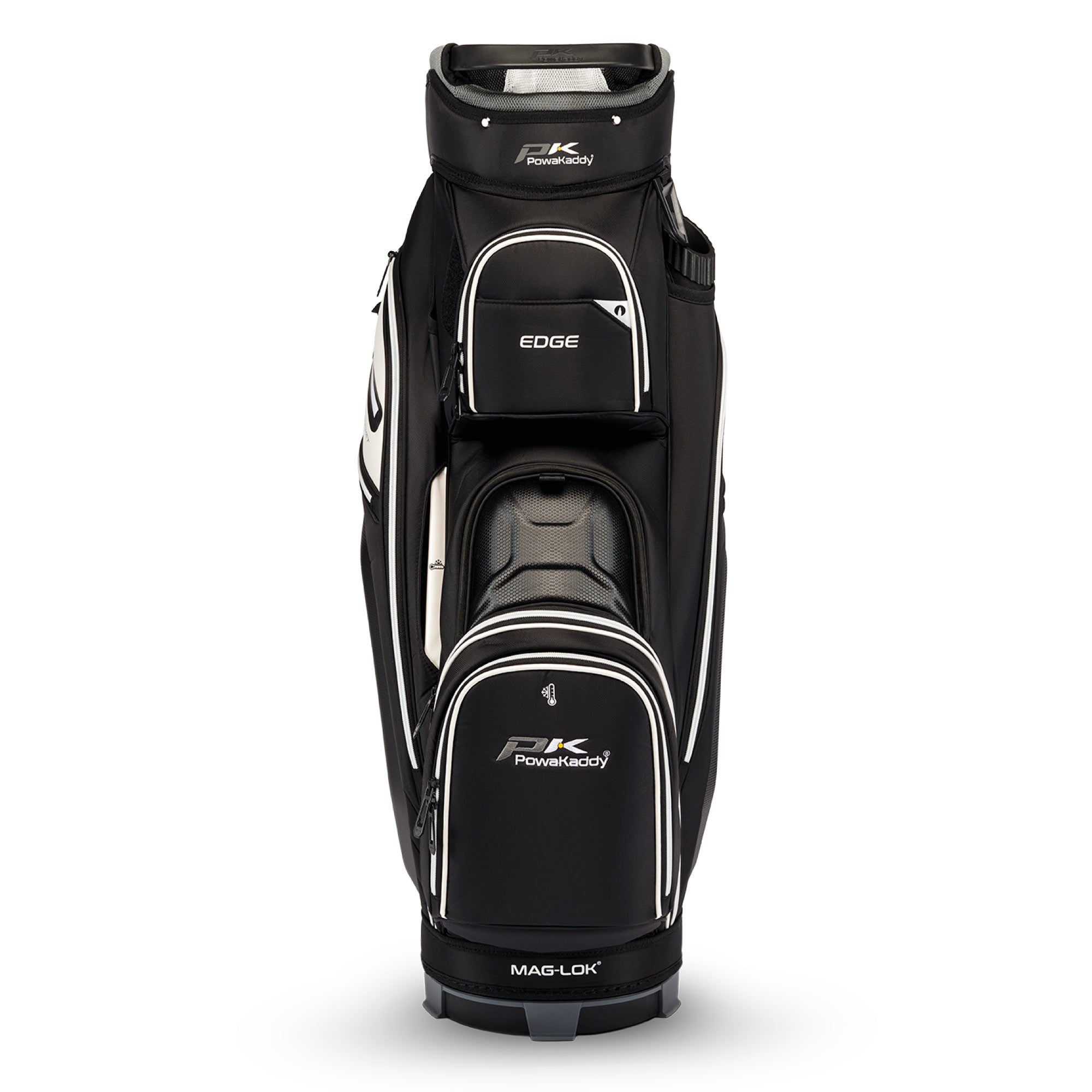 Powakaddy Edge Golf Cart Bag - Gunmetal & White