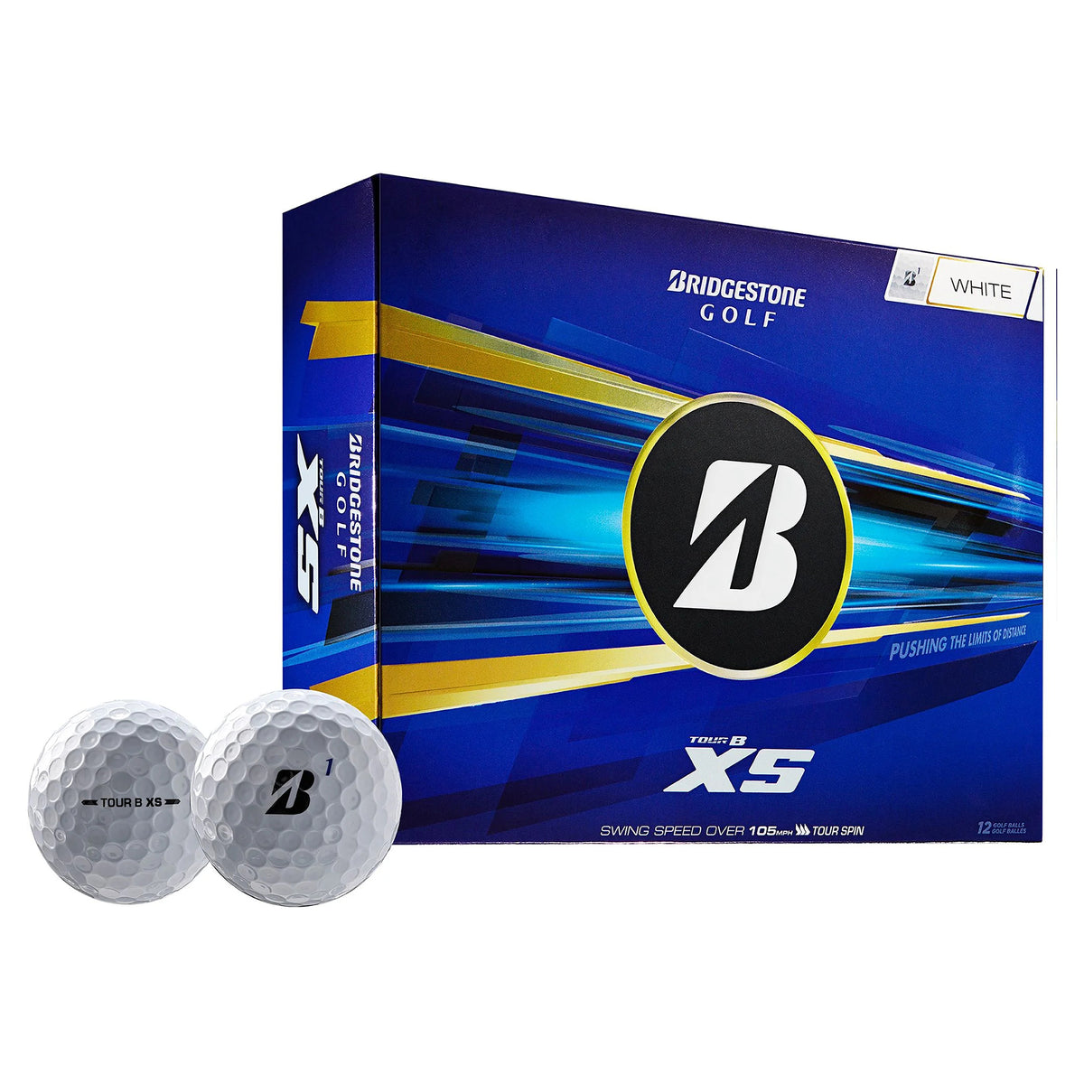 Bridgestone Tour B XS Golf Balls - White - 12 Pack