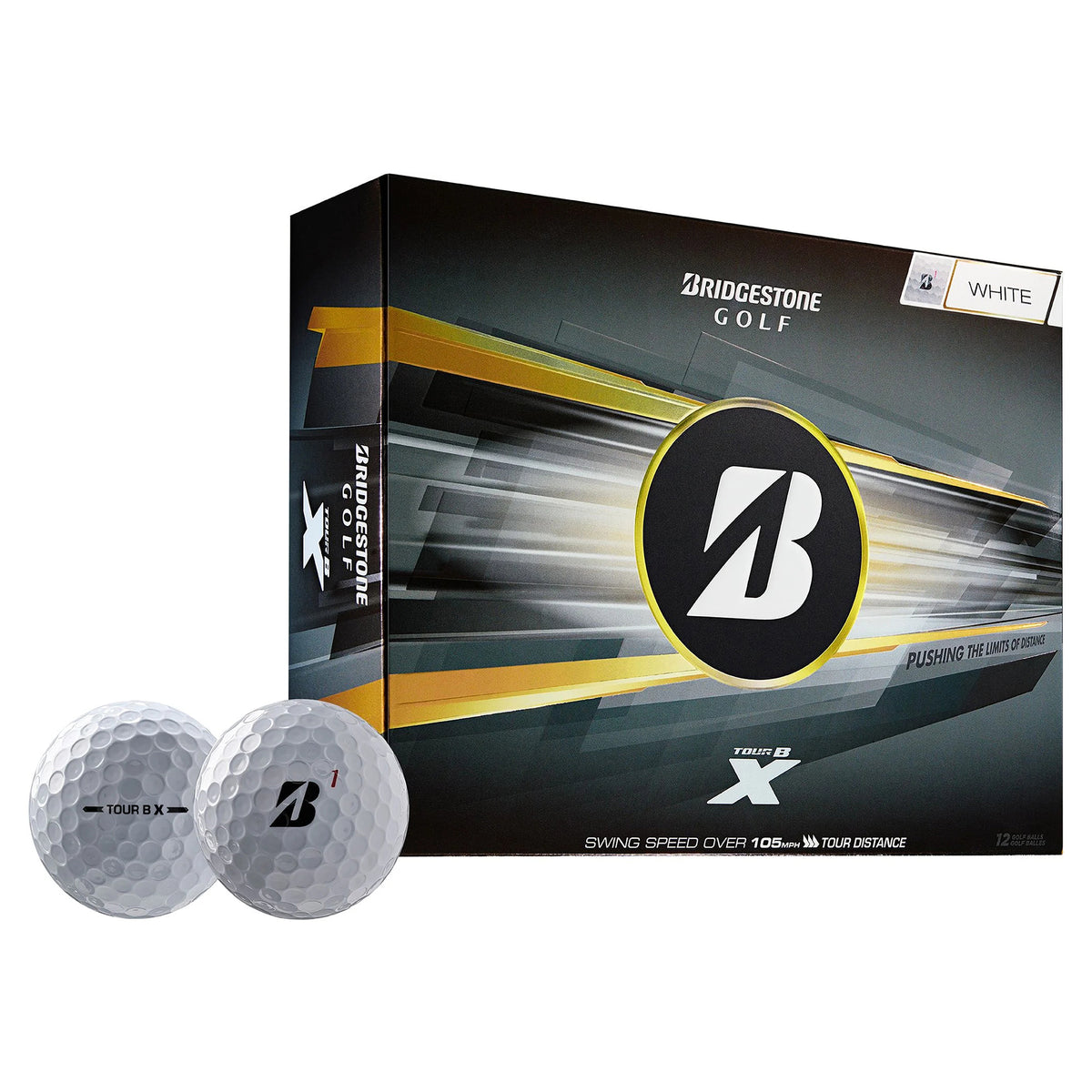 Bridgestone Tour B X Golf Balls - White - 12 Pack