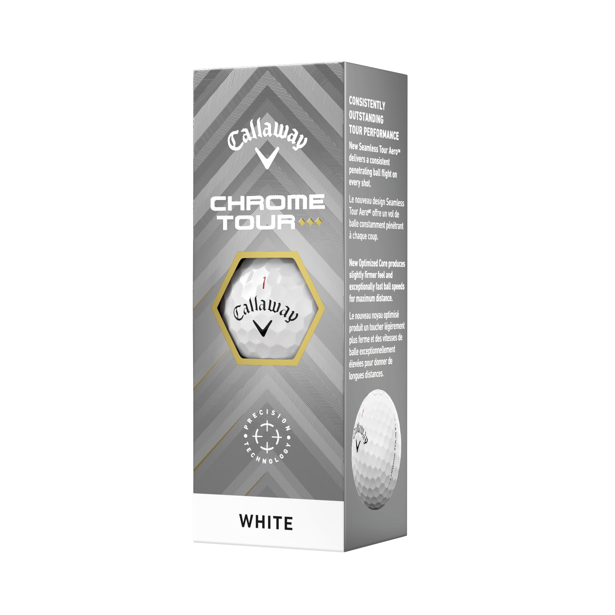 Callaway Chrome Tour Triple Diamond Golf Balls - White