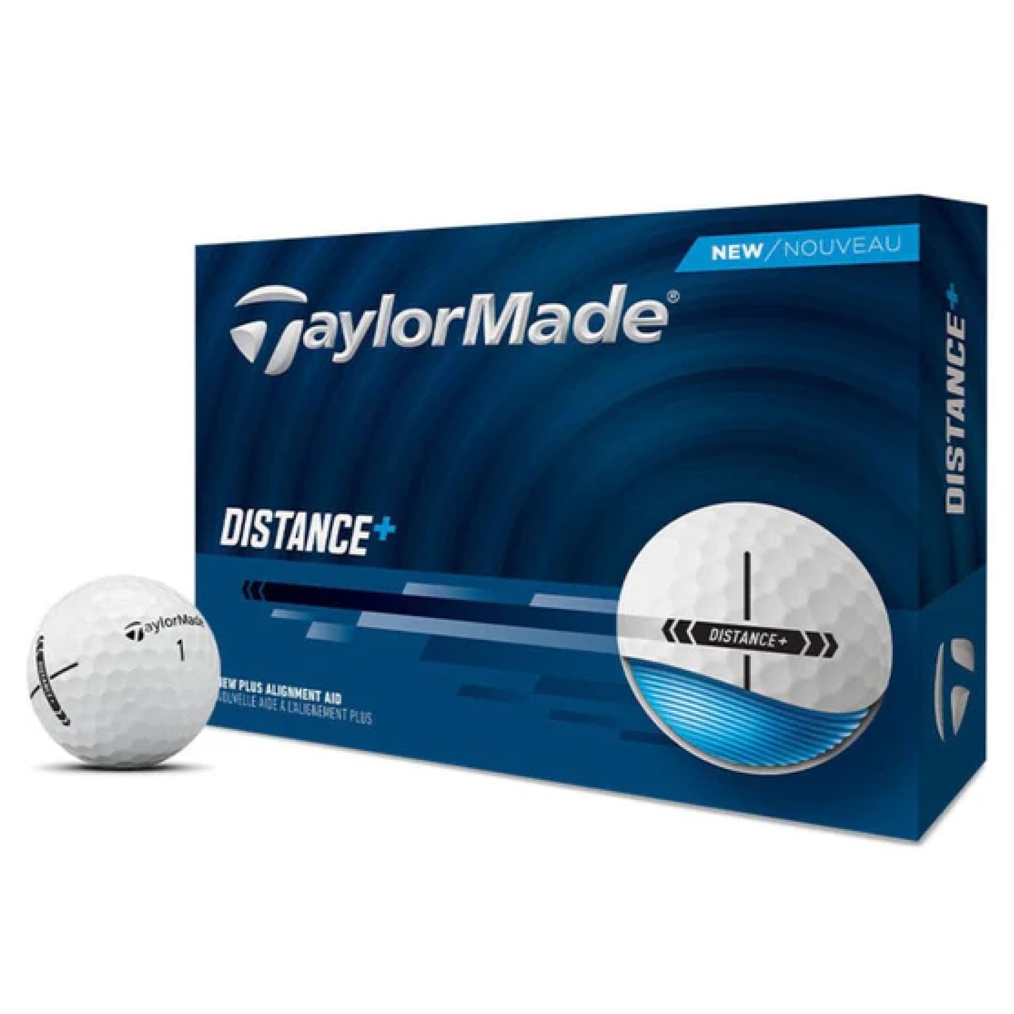 TaylorMade Distance+ Golf Balls 2025 (White)