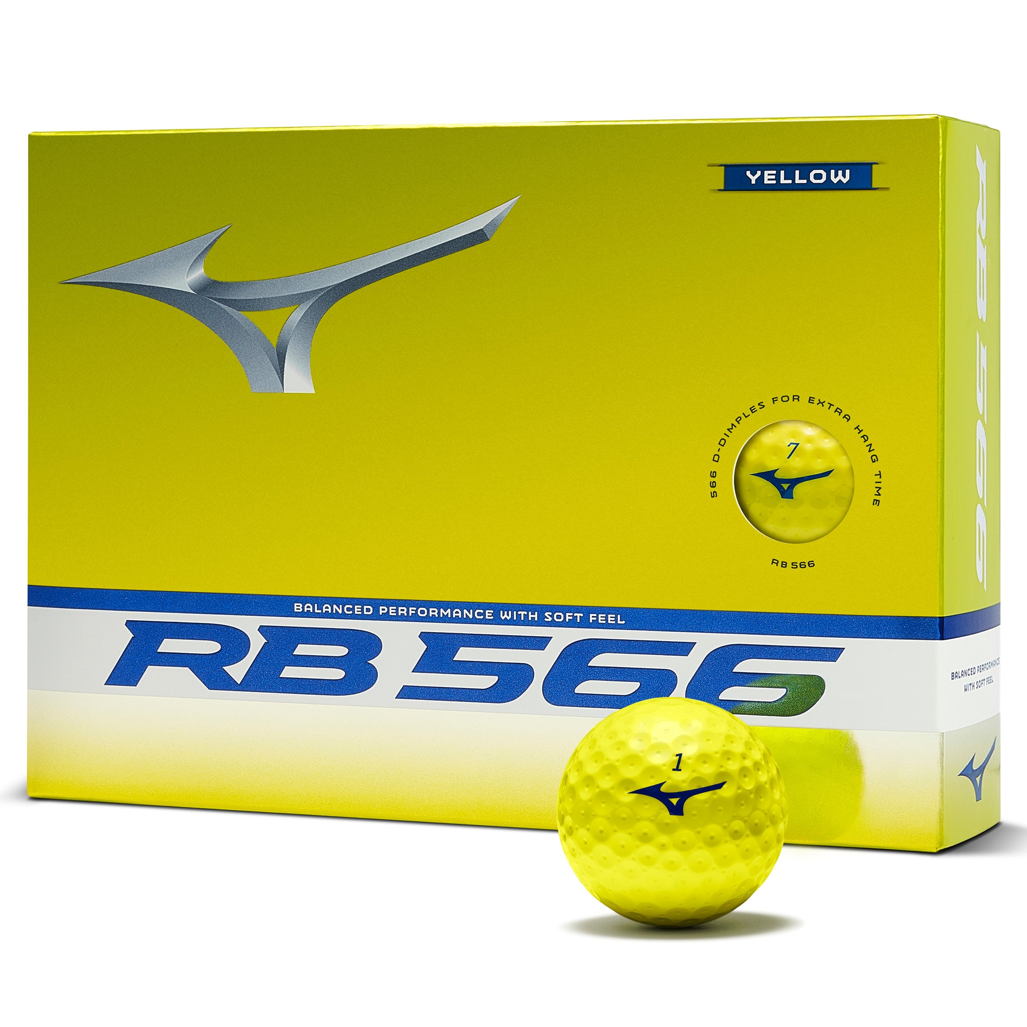 Mizuno RB 566 Golf Balls - Yellow