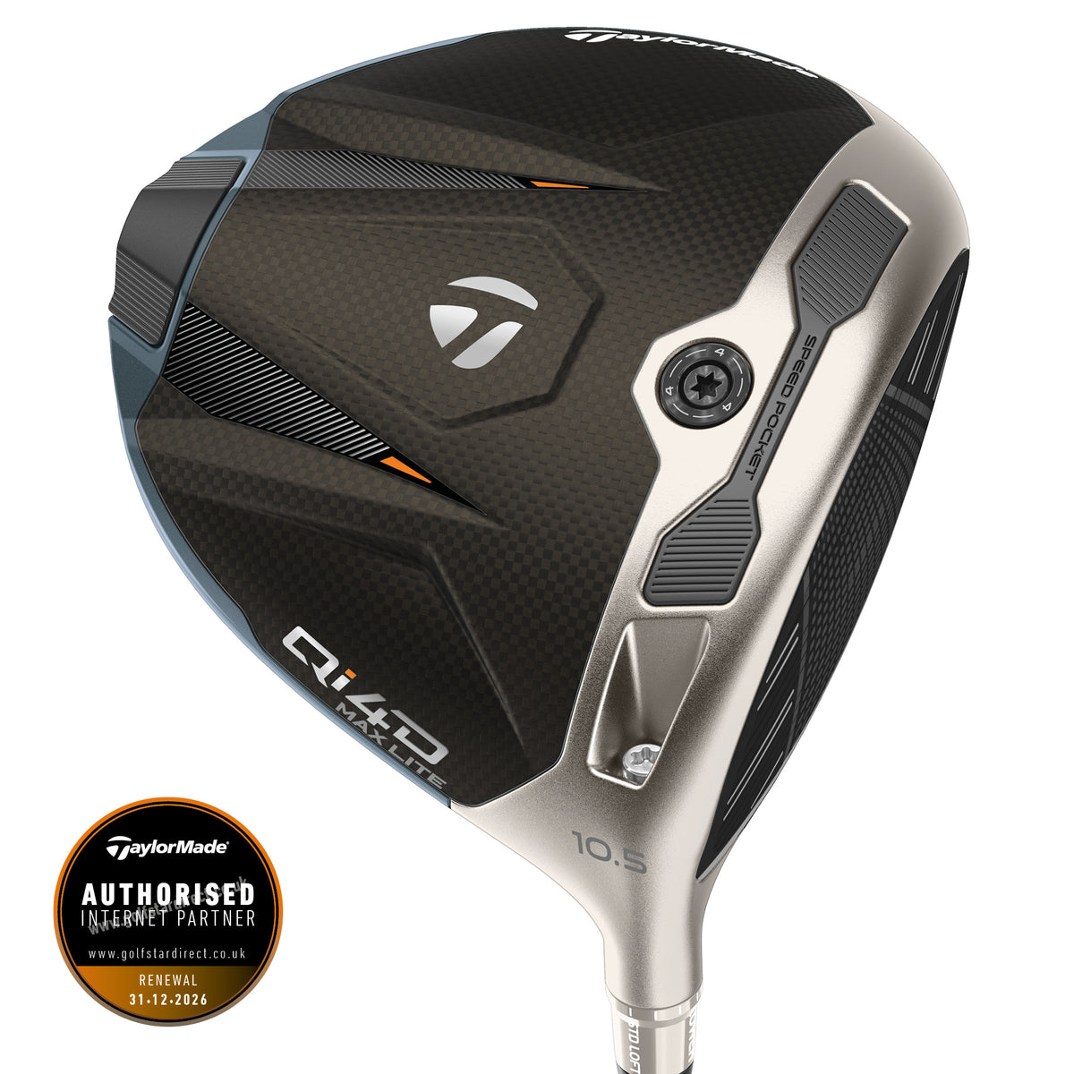 TaylorMade Qi4D Max Lite Golf Driver - Right Handed