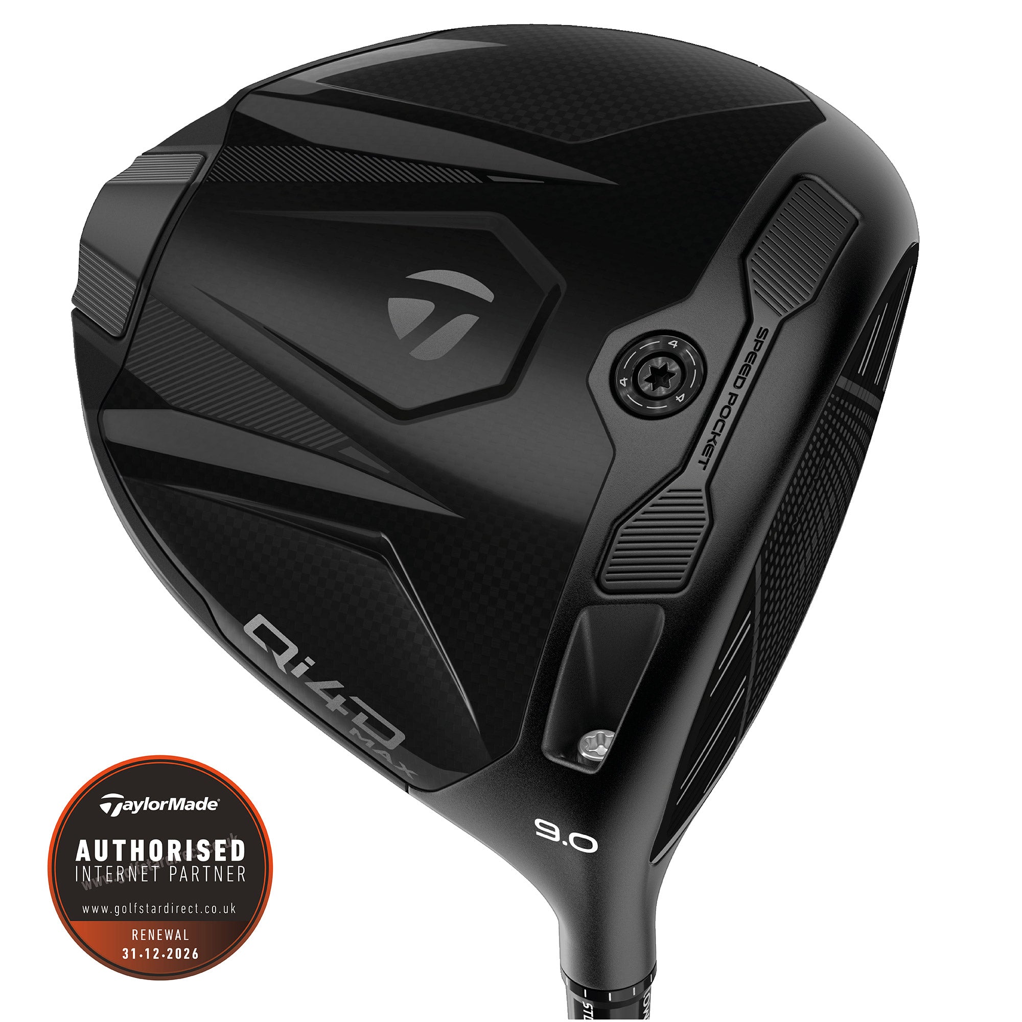 TaylorMade Limited Edition Qi4D Max Shadowfall Golf Driver - Right Handed