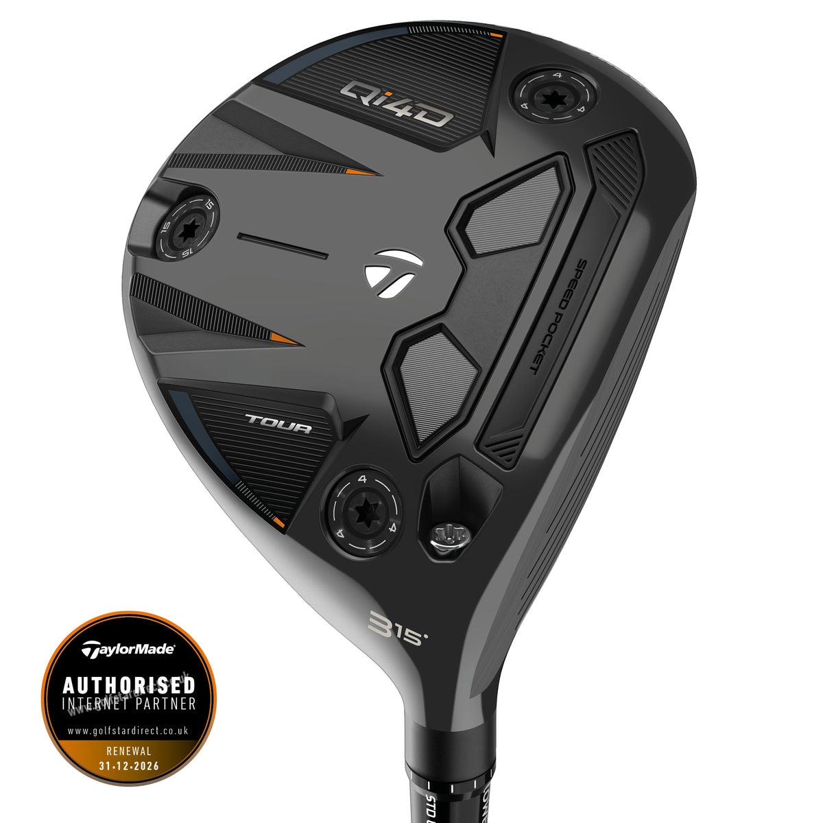 TaylorMade Qi4D Tour Golf Fairway Wood - Right Handed